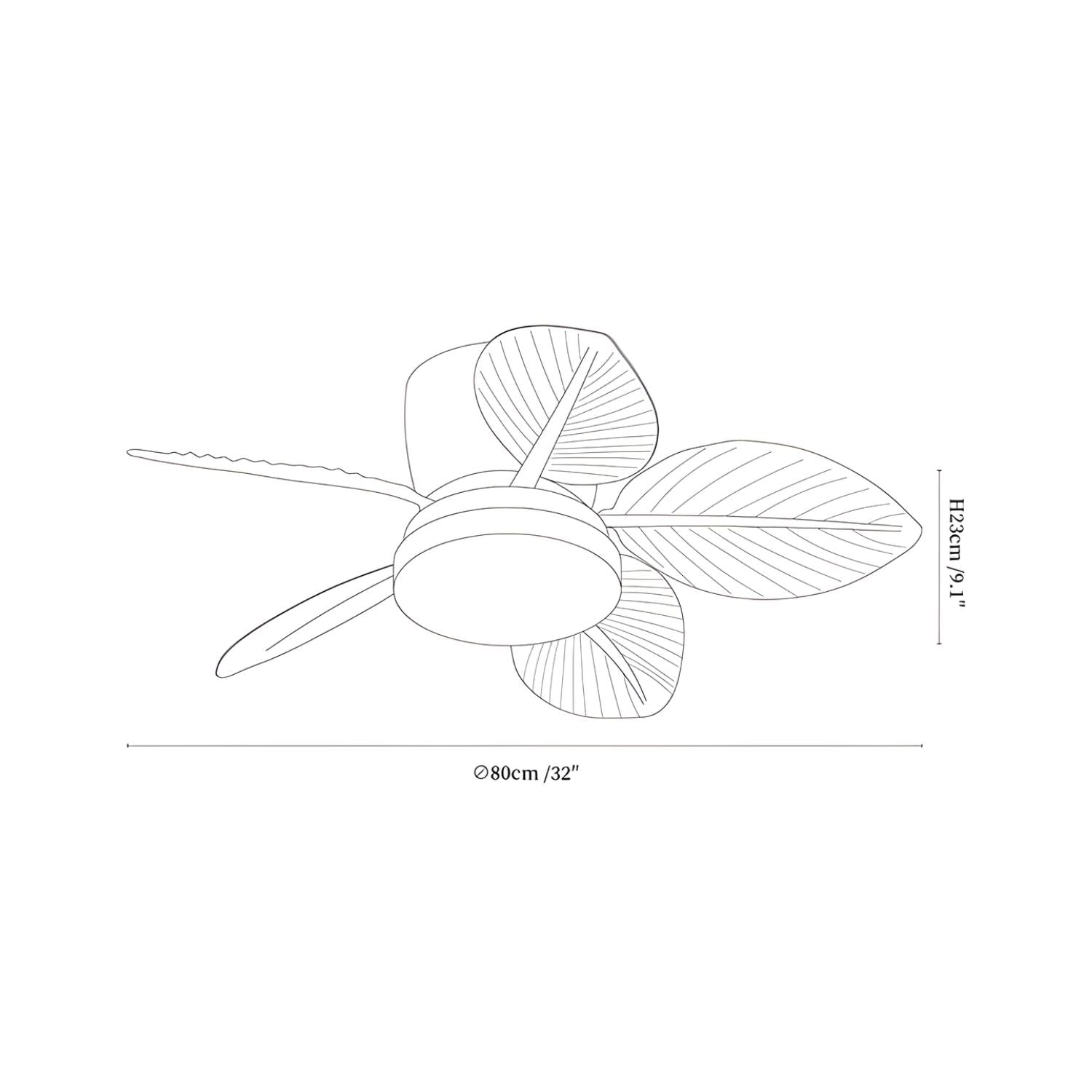 Seoma Leaf-shaped Ceiling Fan