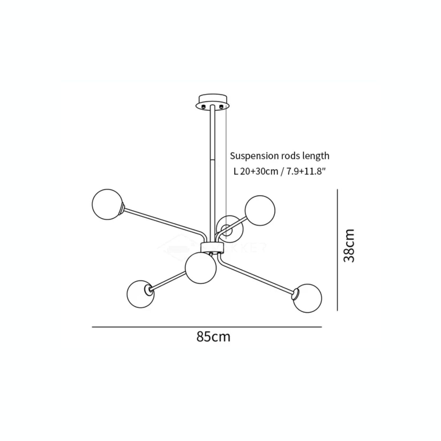 Slovenna Ceiling Light