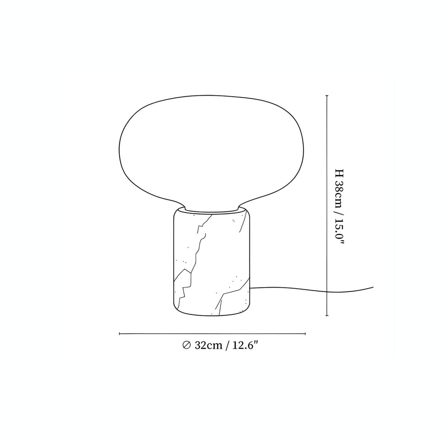 Sylon Marble Table Lamp