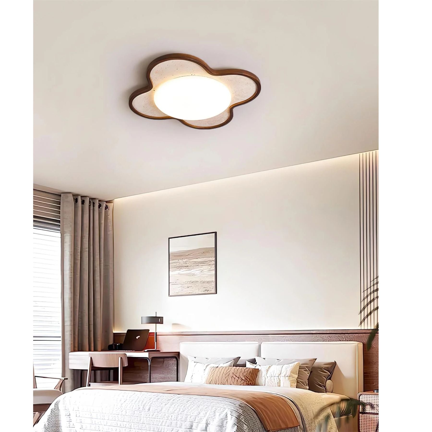 Star-shaped Natural Stone Ceiling Light