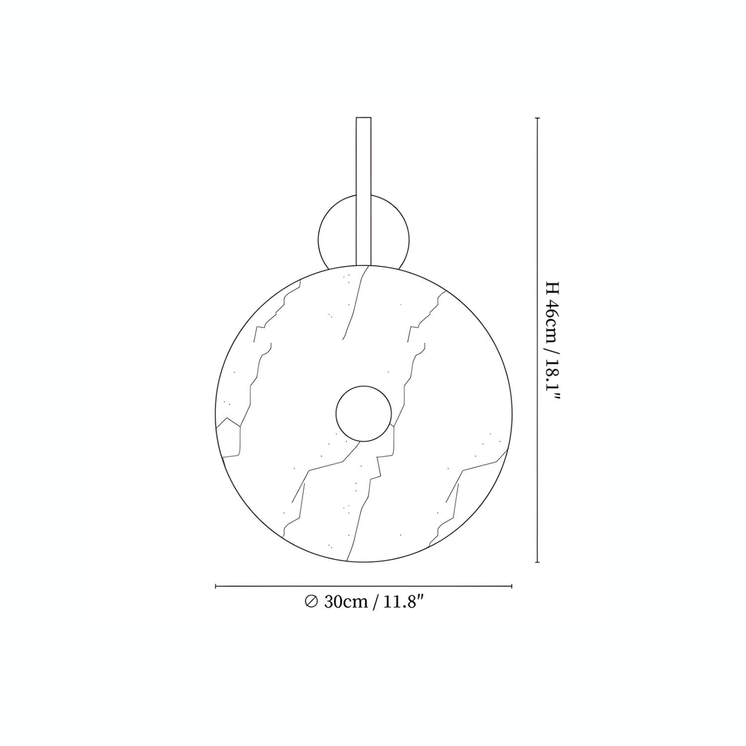 Mesona Alabaster Wall Light