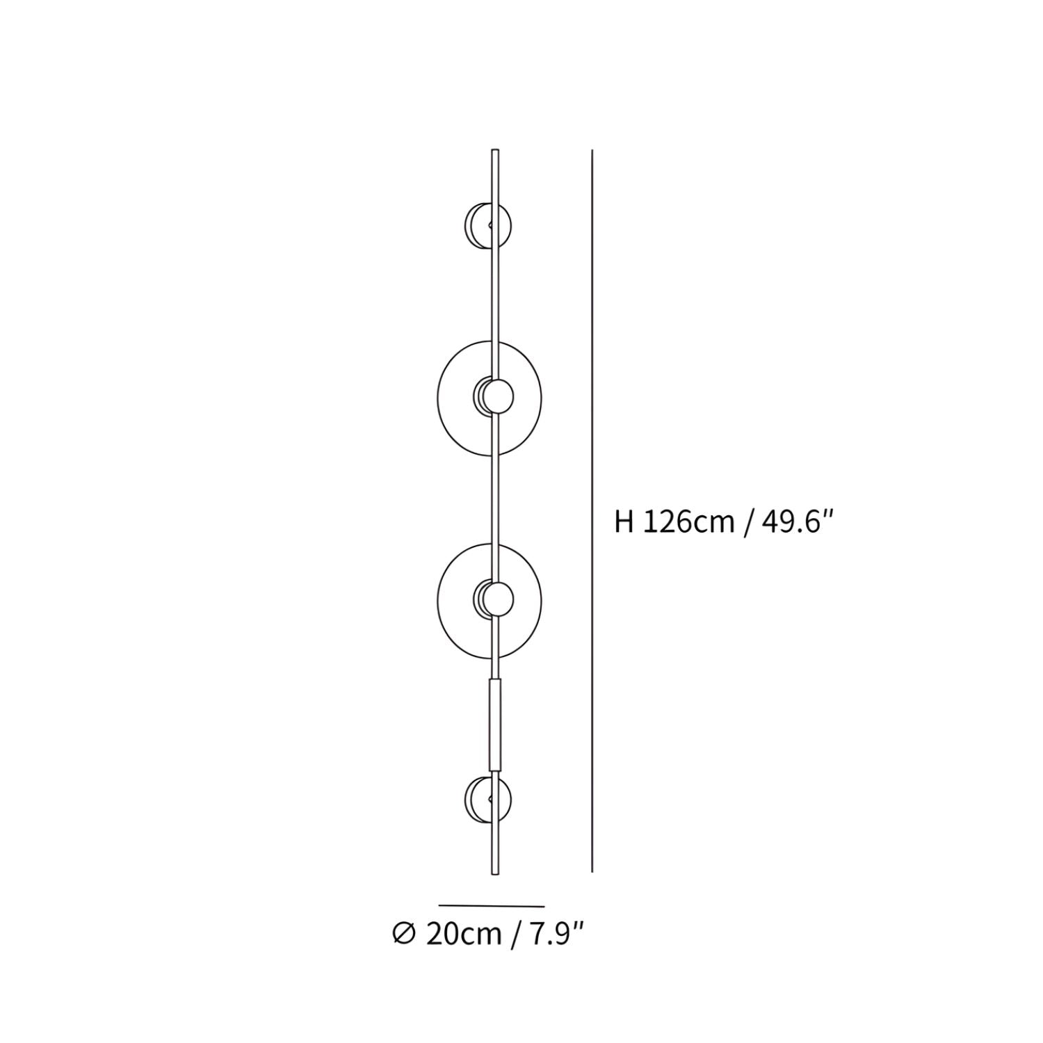 Duelsy Vertical Wall Light With Plug