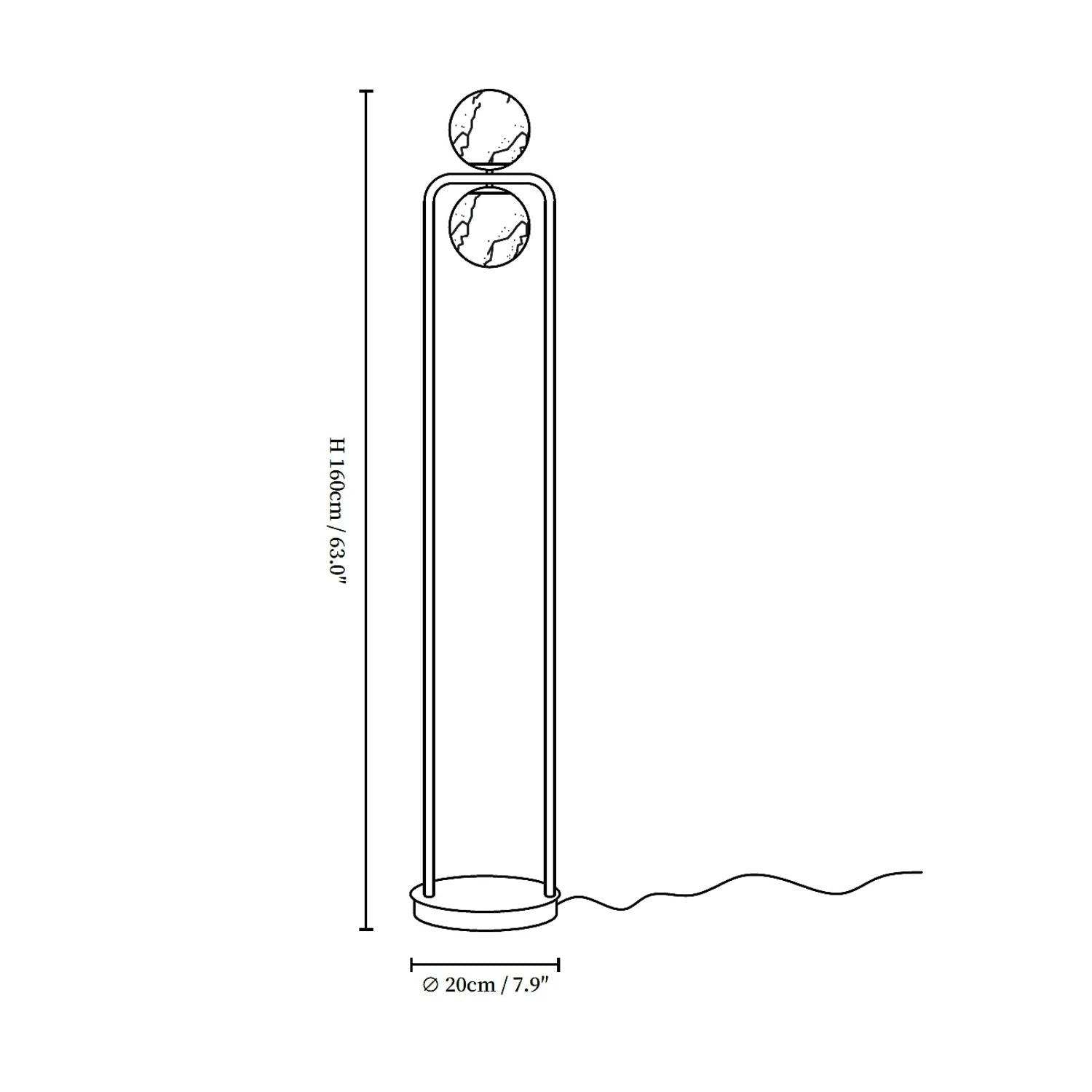 Torisca Alabaster Floor Lamp