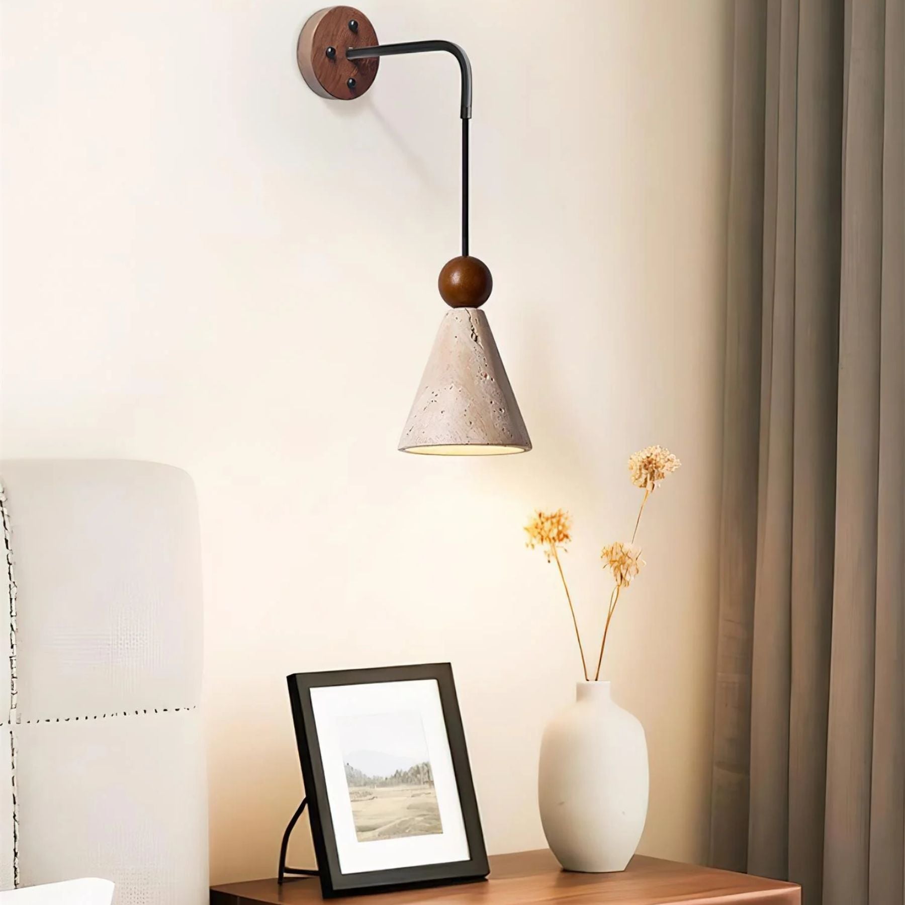 Tevvano Travertine Wall Light