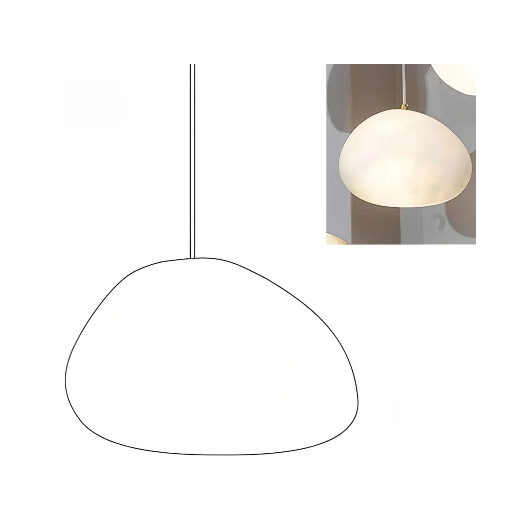 Vonaro River Pebble Pendant Light