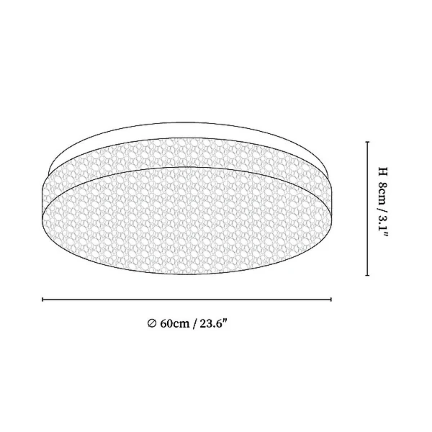 Cyphera Crystal Ceiling Light