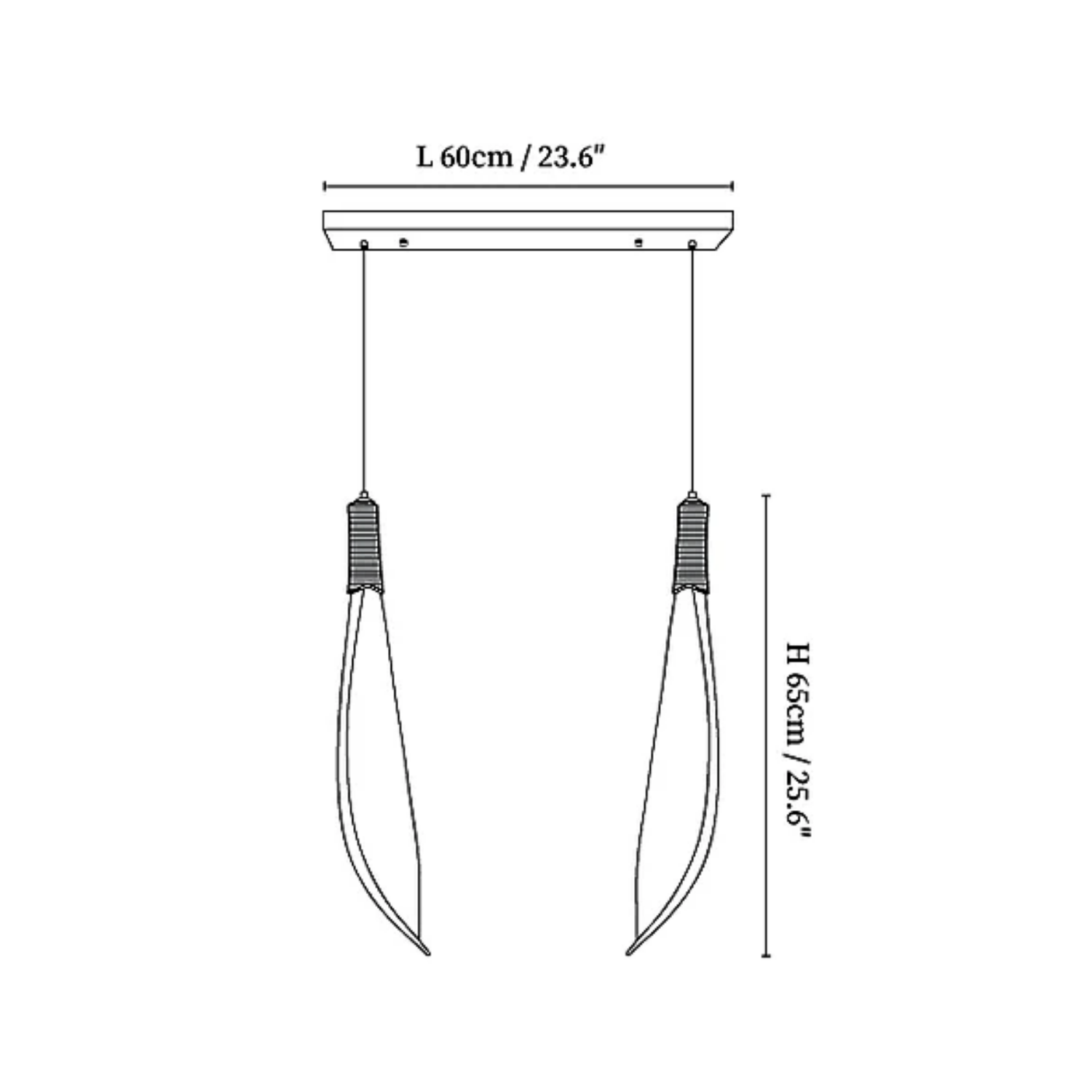 Cocos Leaf Pendant Light