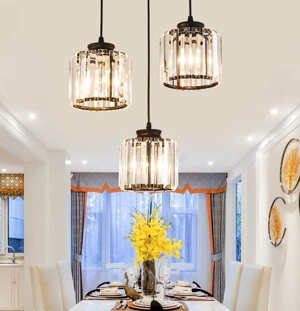 Multi-Head Crystal Pendant Light