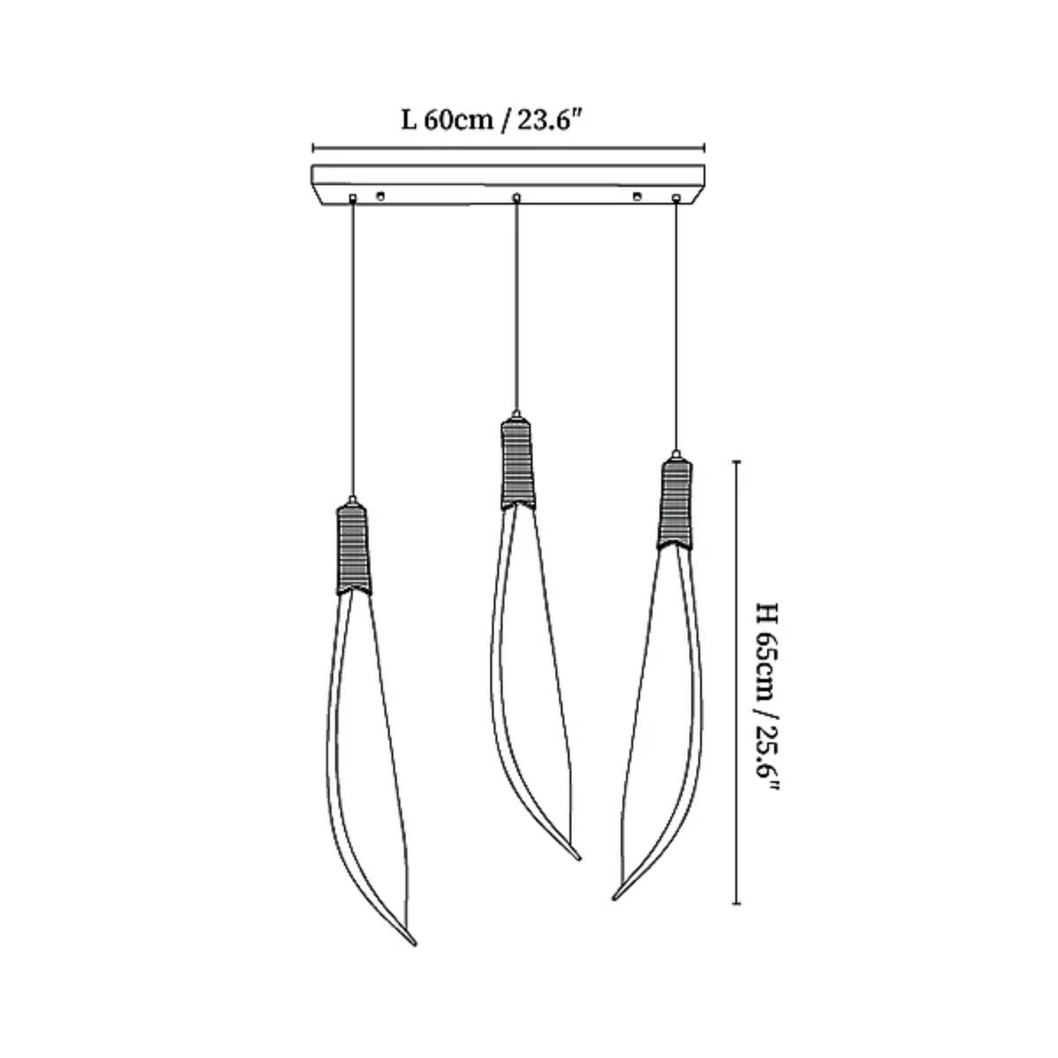 Cocos Leaf Pendant Light
