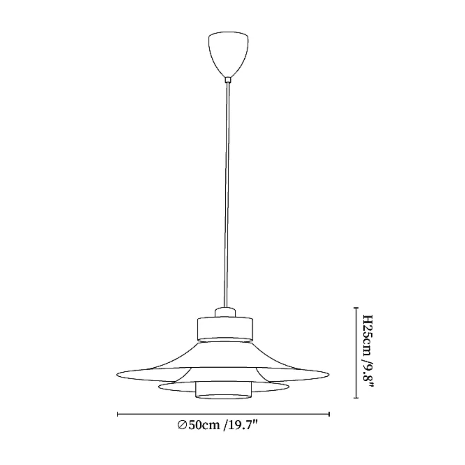 Necelzo Layered Pendant Light