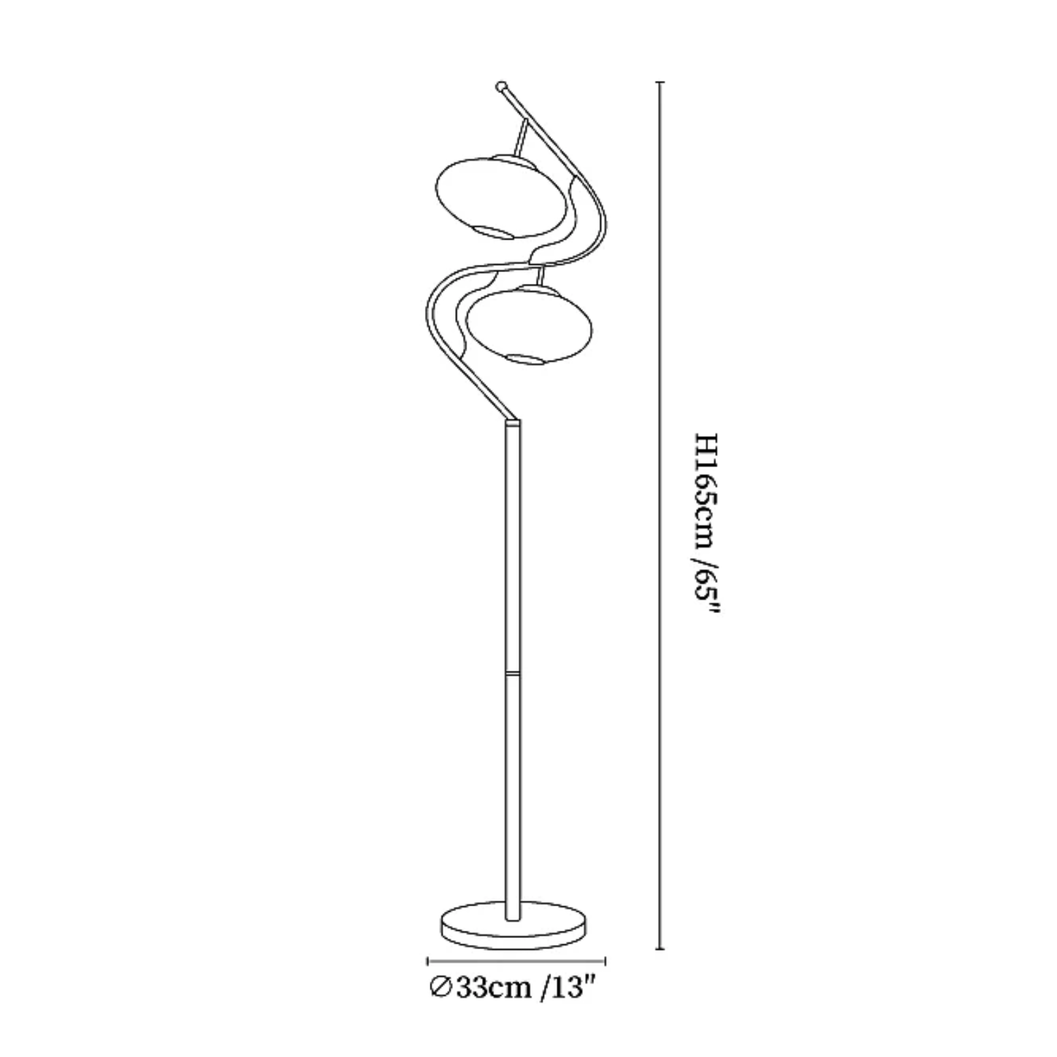 Double Seneva Floor Lamp
