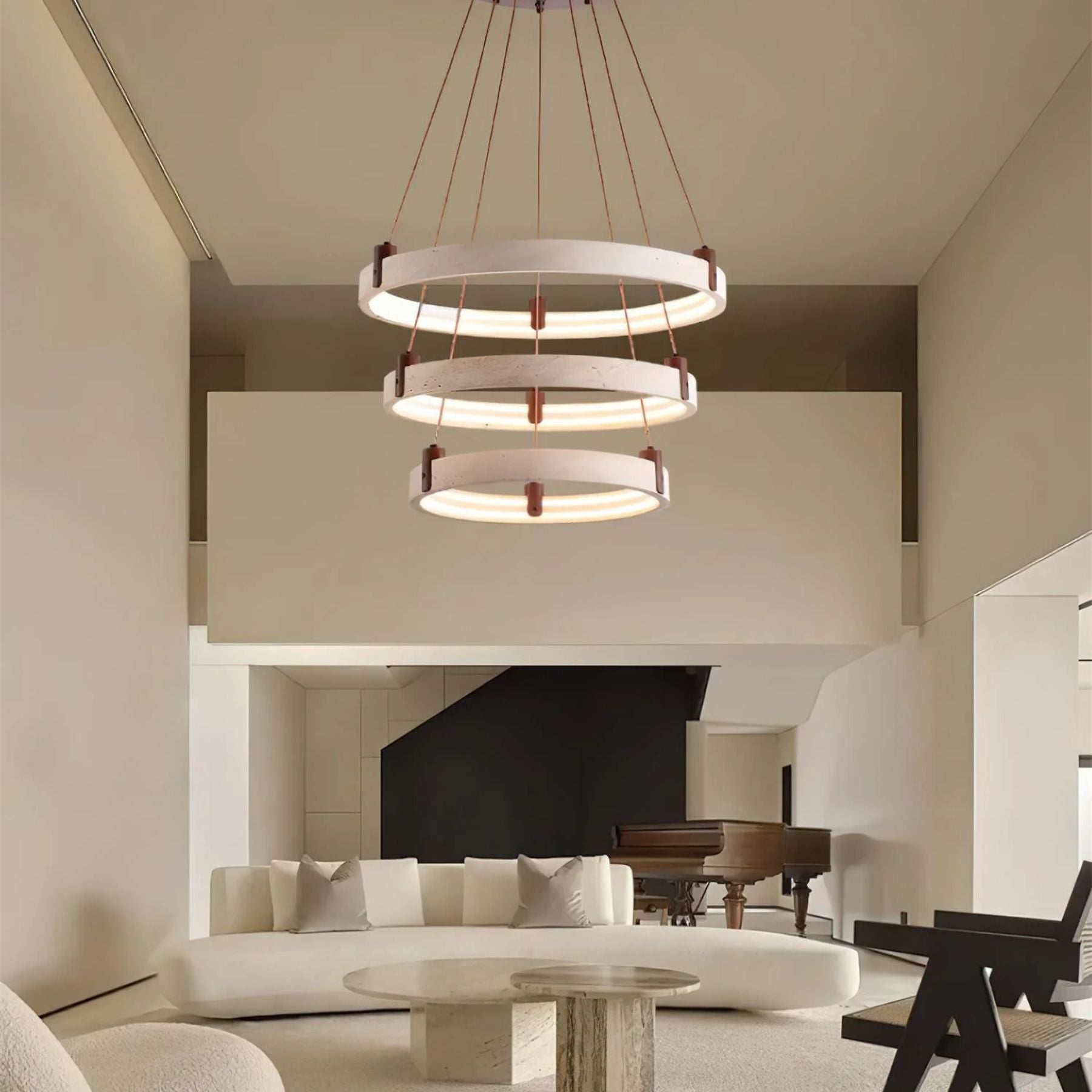 Aluson Natural Stone Pendant Light