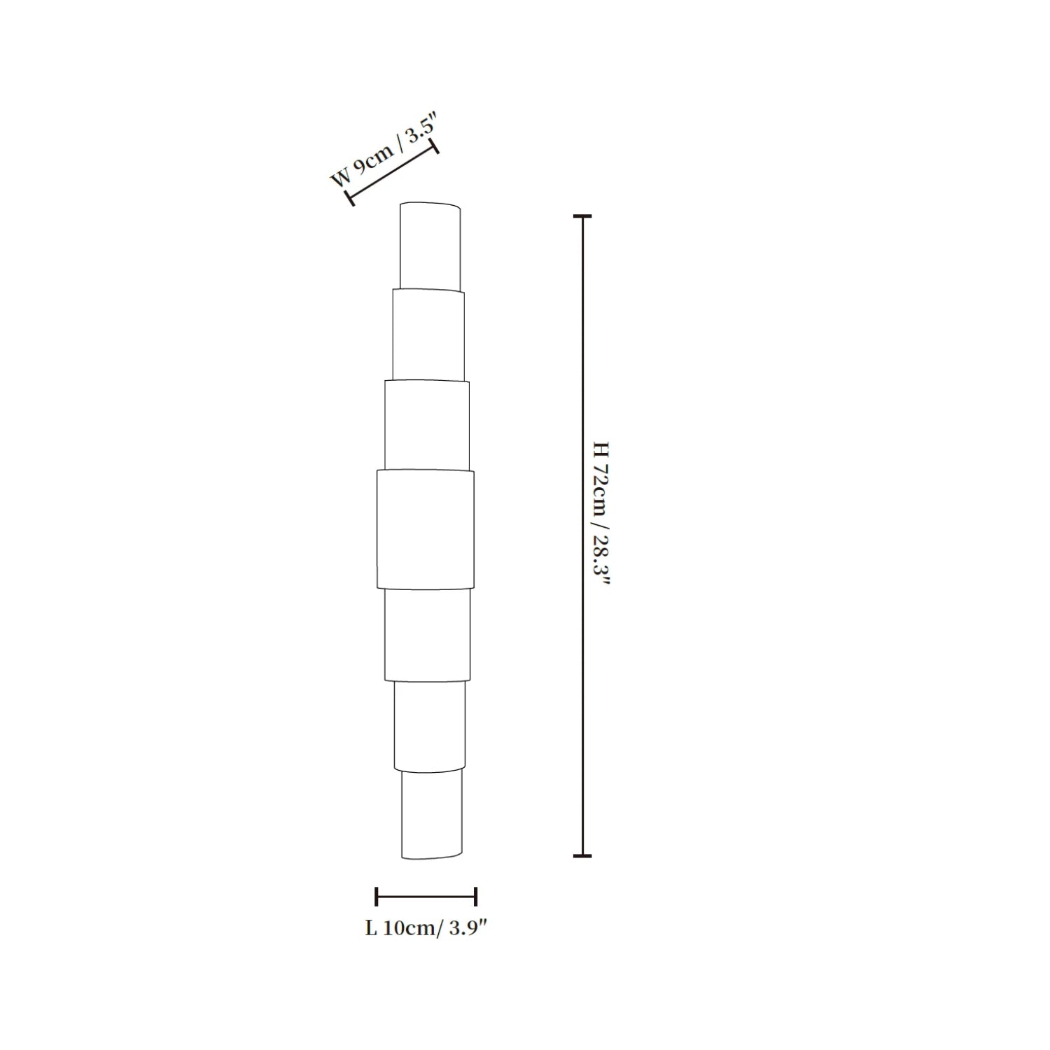 Halve Temiyzo Wall Light
