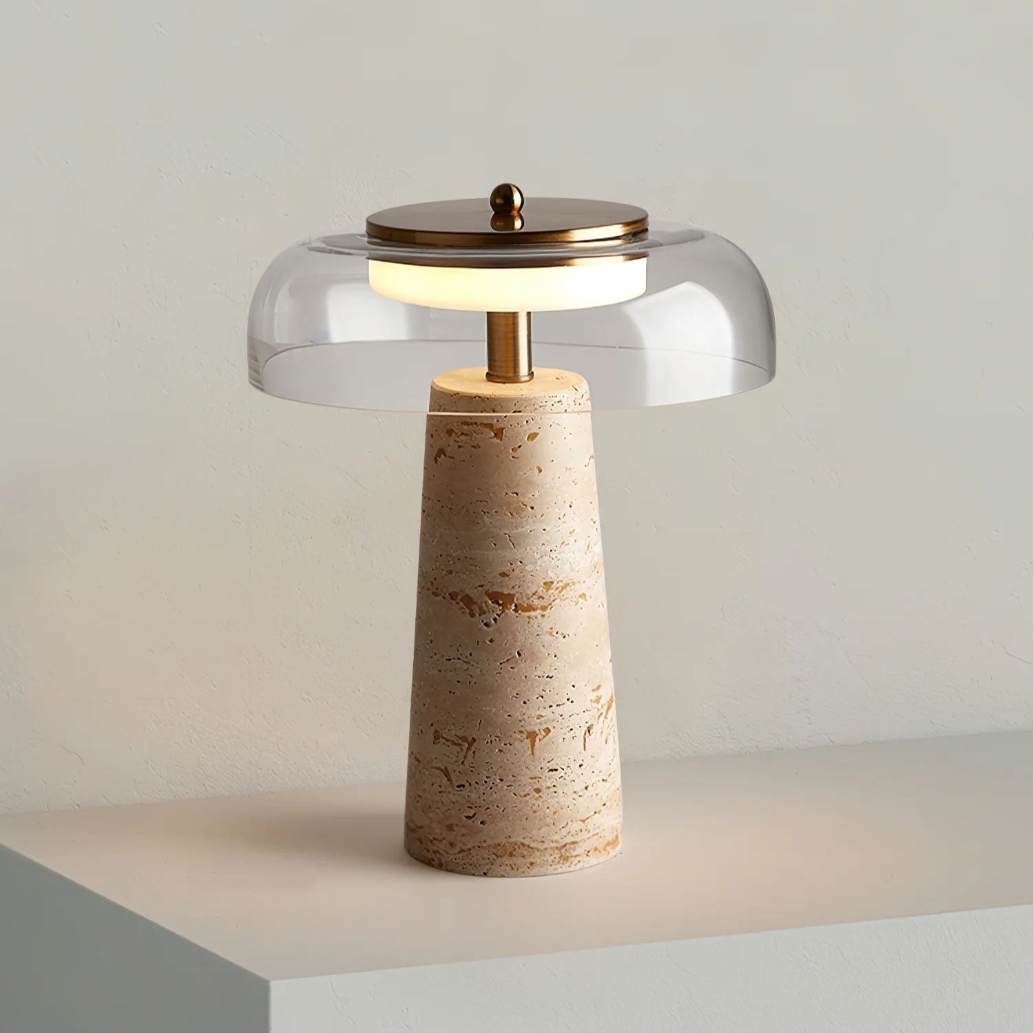 Demsa Travertine Table Lamp
