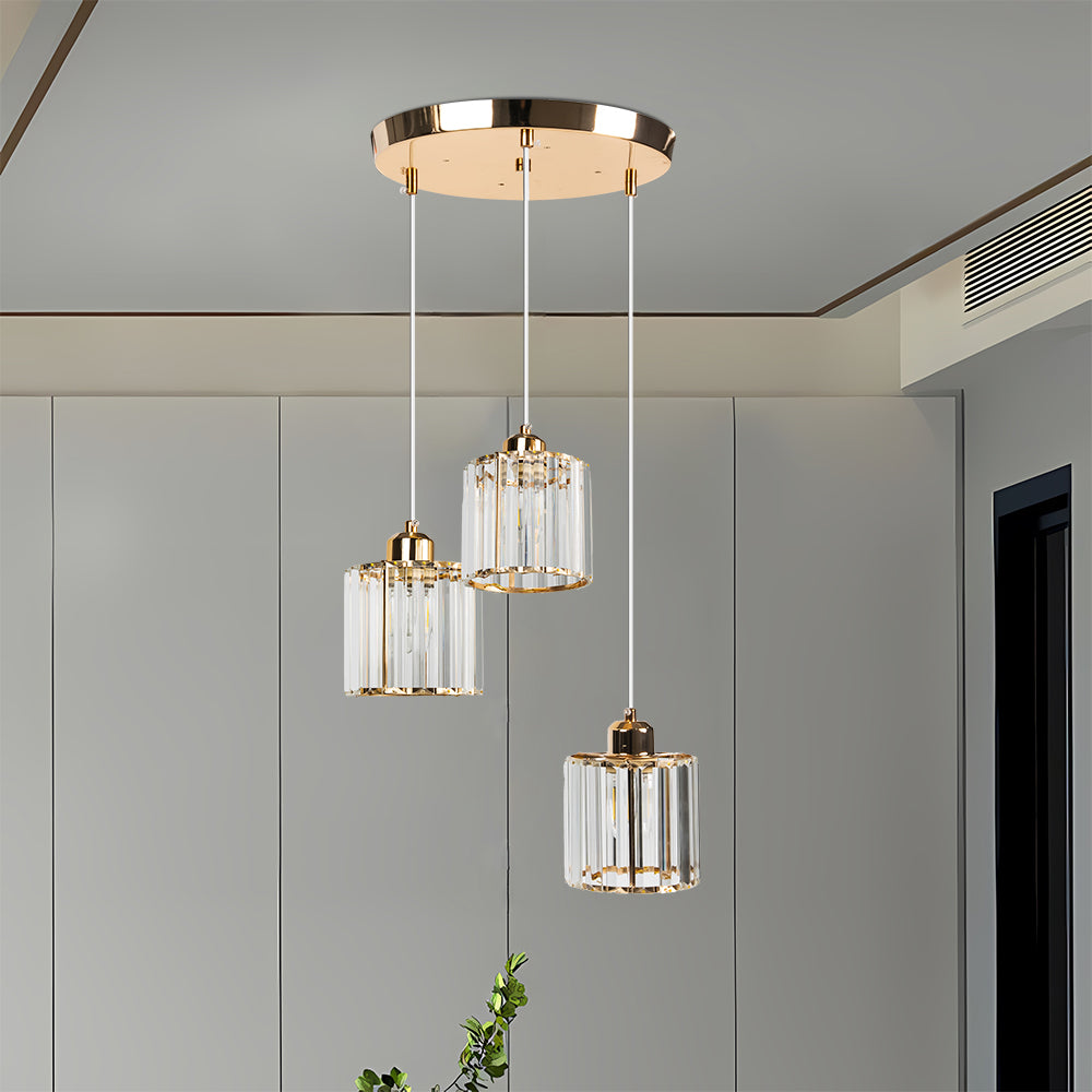 Multi-Head Crystal Pendant Light