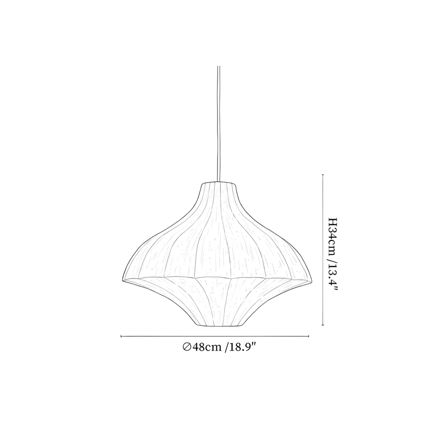 Taeyo Silk Pendant Light