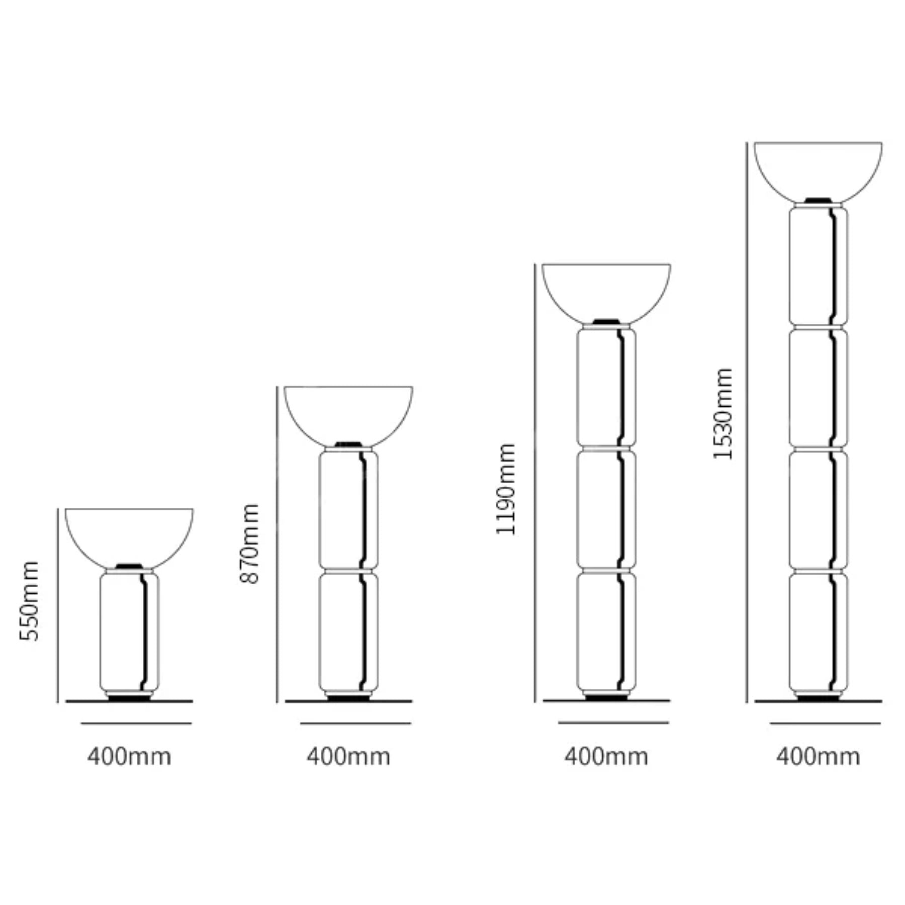 Teyylino Cylindrical Glass Floor Lamp