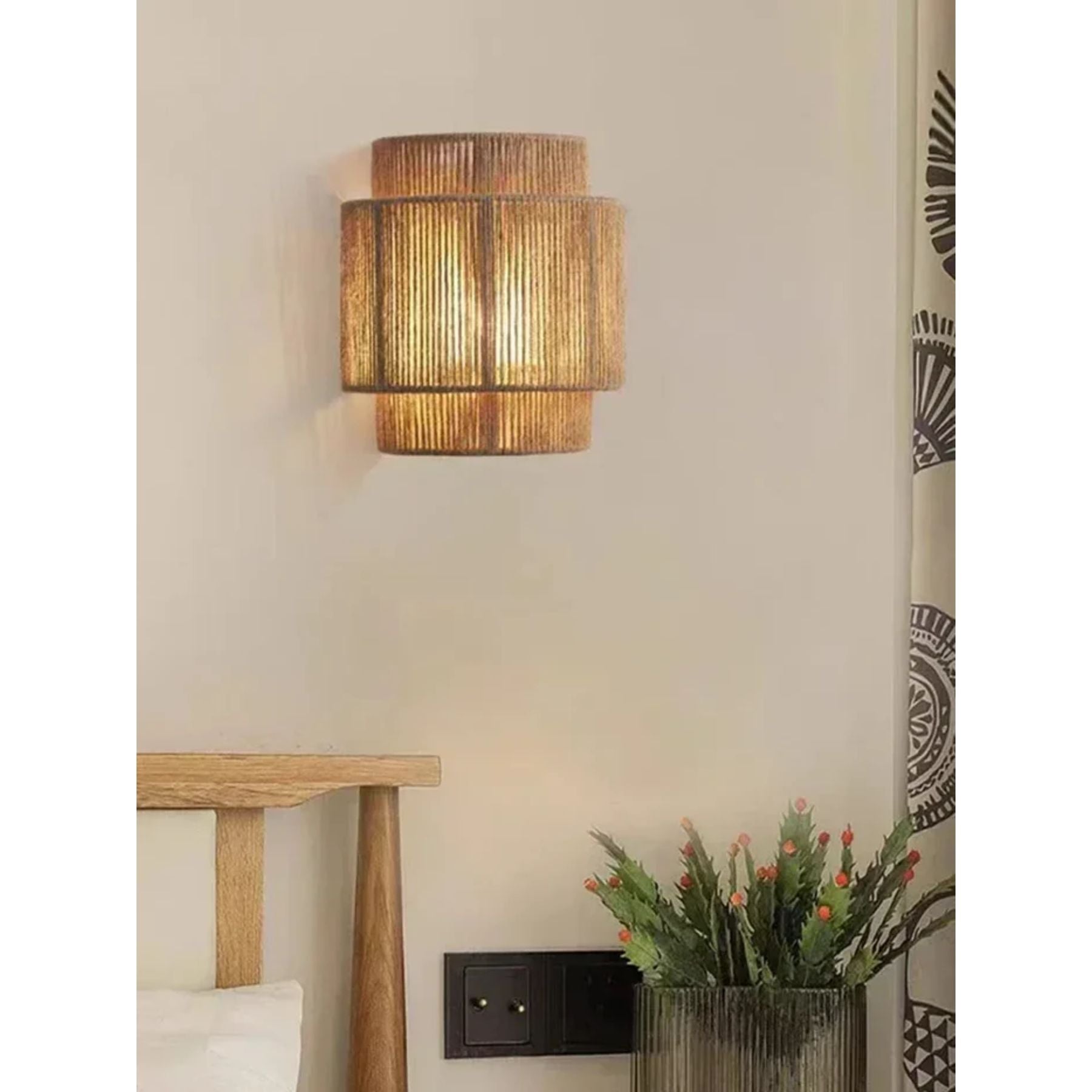Ozu Hemp Rope Wall Light