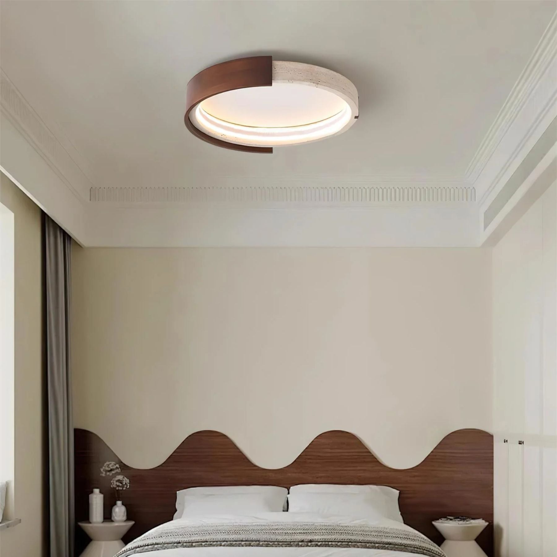 Cireqon Natural Stone Ceiling Light