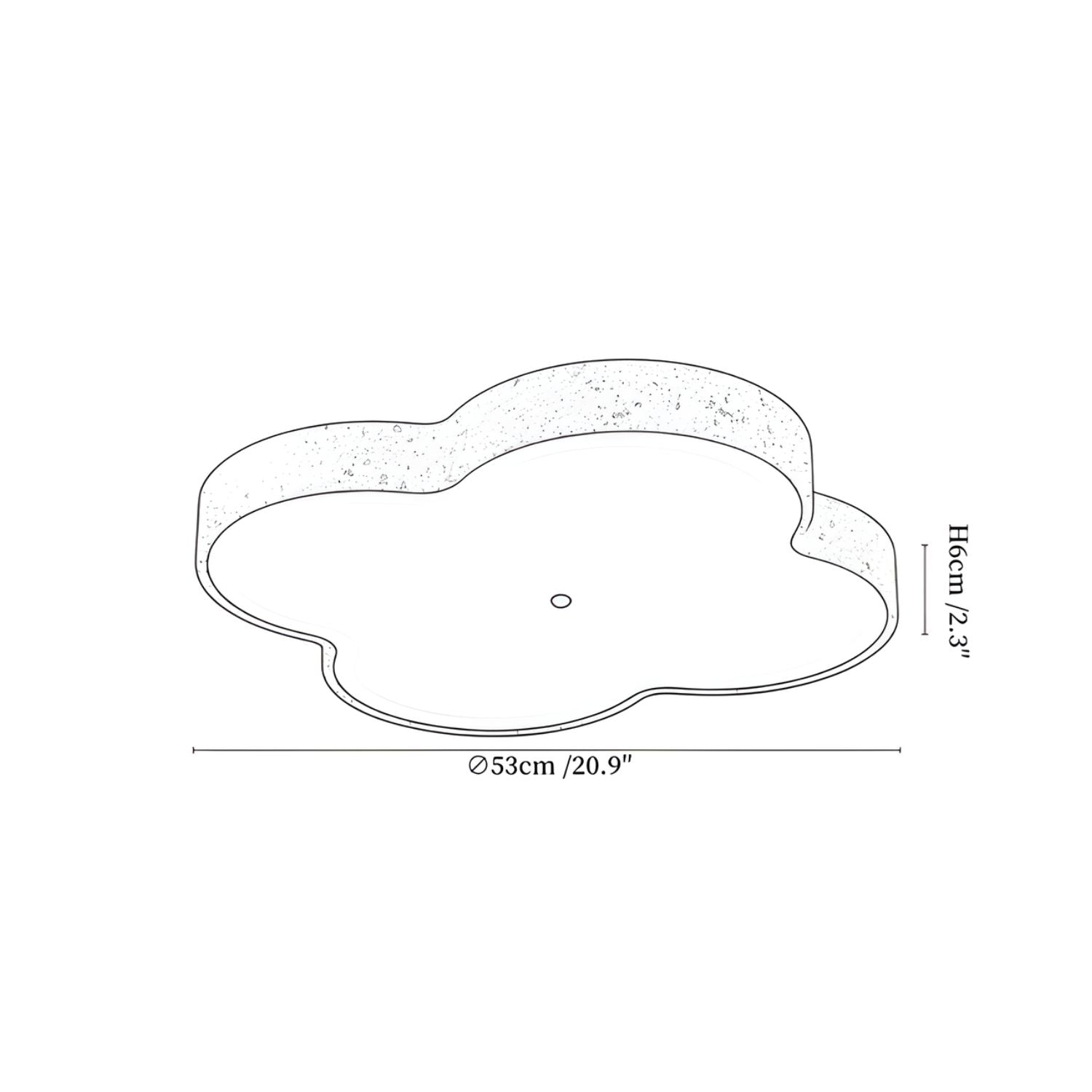 Wolk Design Travertine Ceiling Light