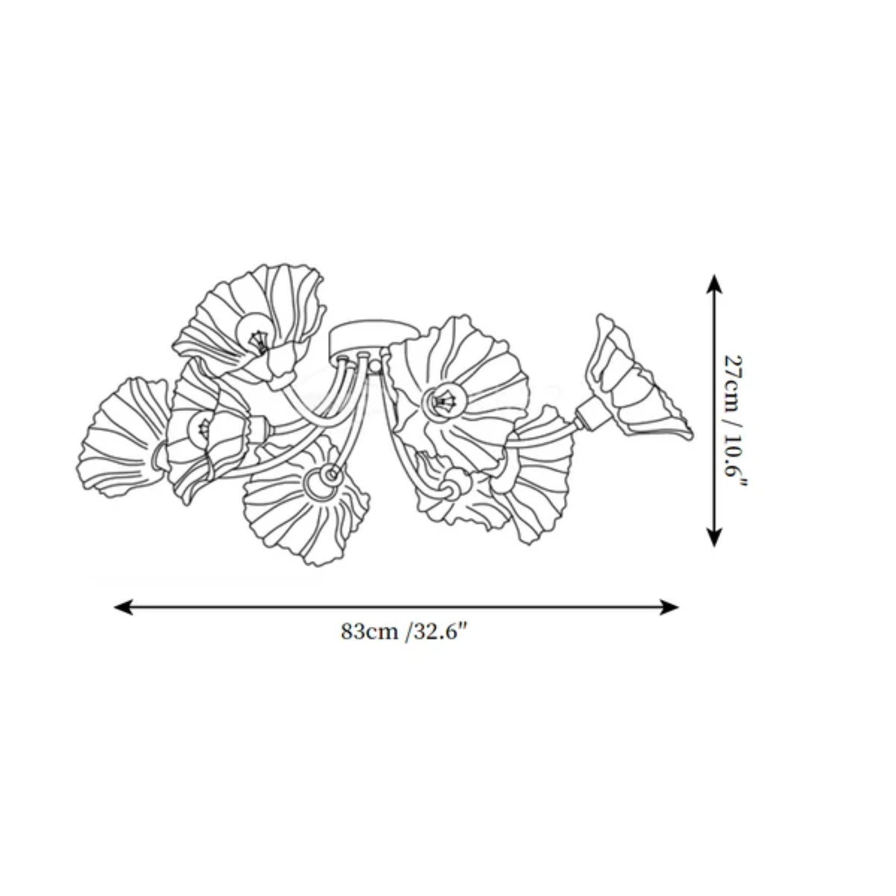 Lenzyn Flower Ceiling Light