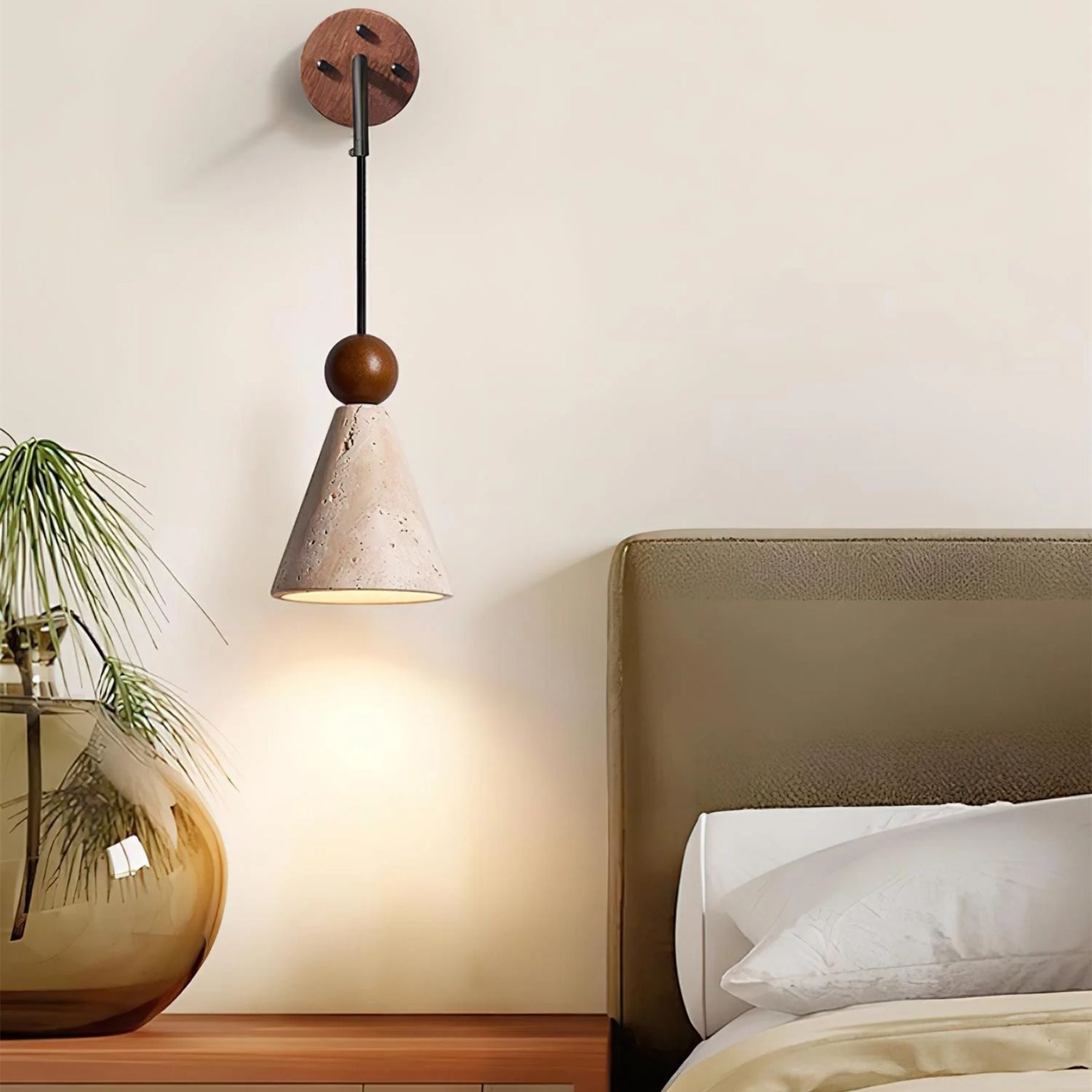 Tevvano Travertine Wall Light