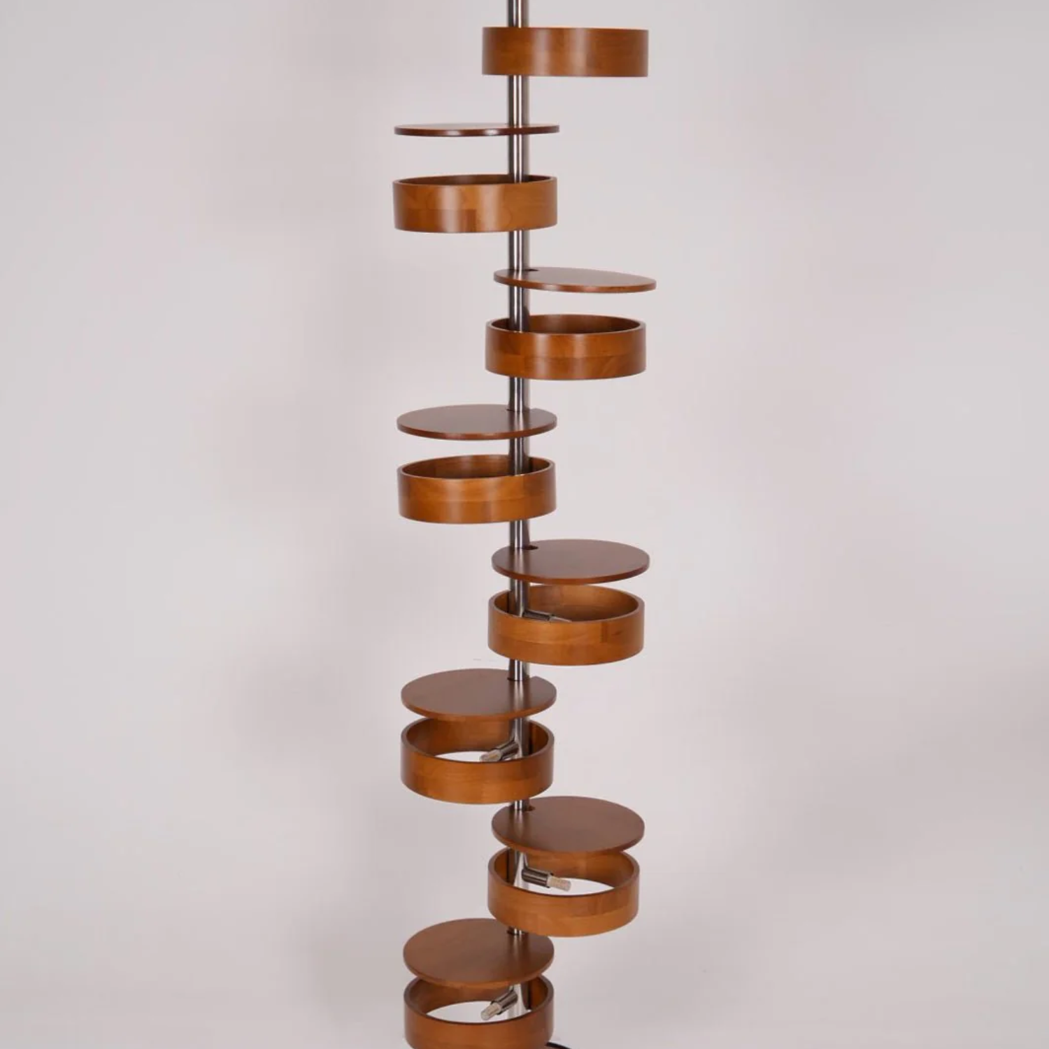Qenisca Wooden Floor Lamp