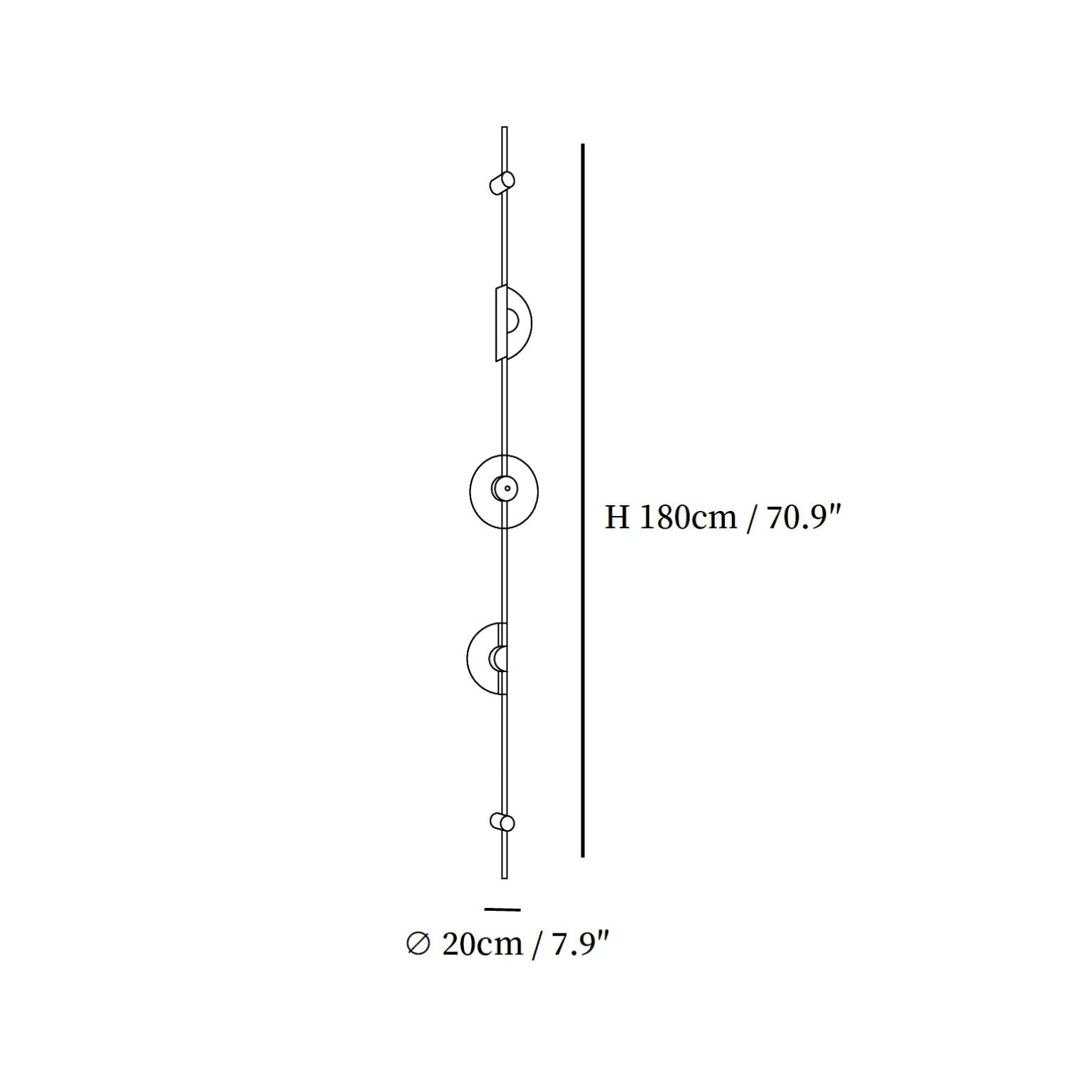 Duelsy Vertical Wall Light With Plug