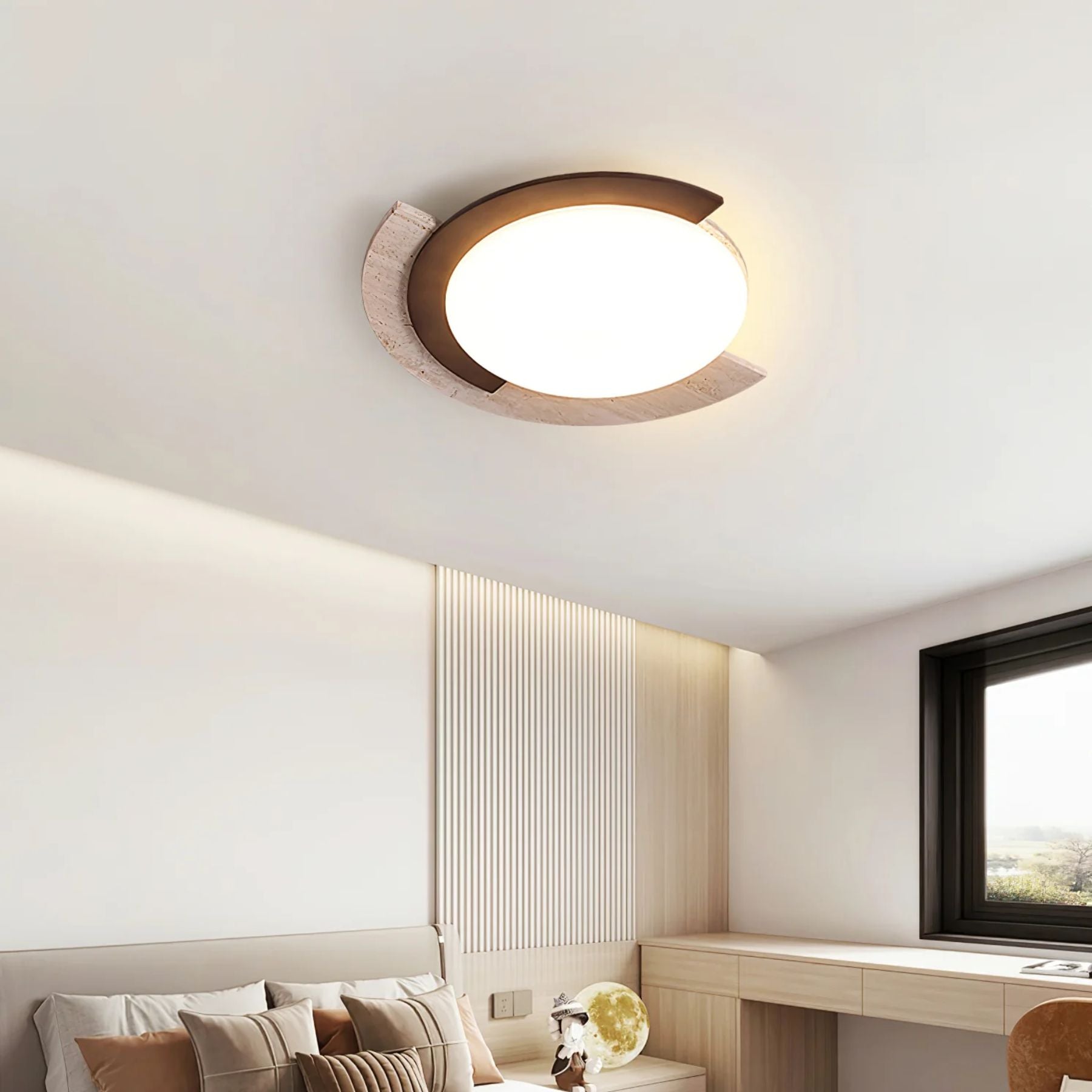 Zalerico Natural Stone Ceiling Light