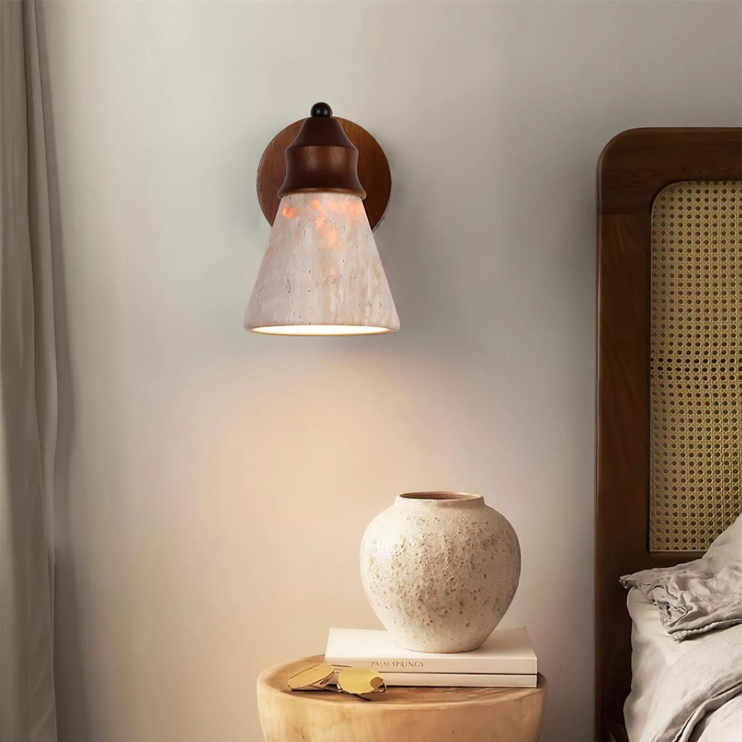 Tomiso Natural Stone Wall Light
