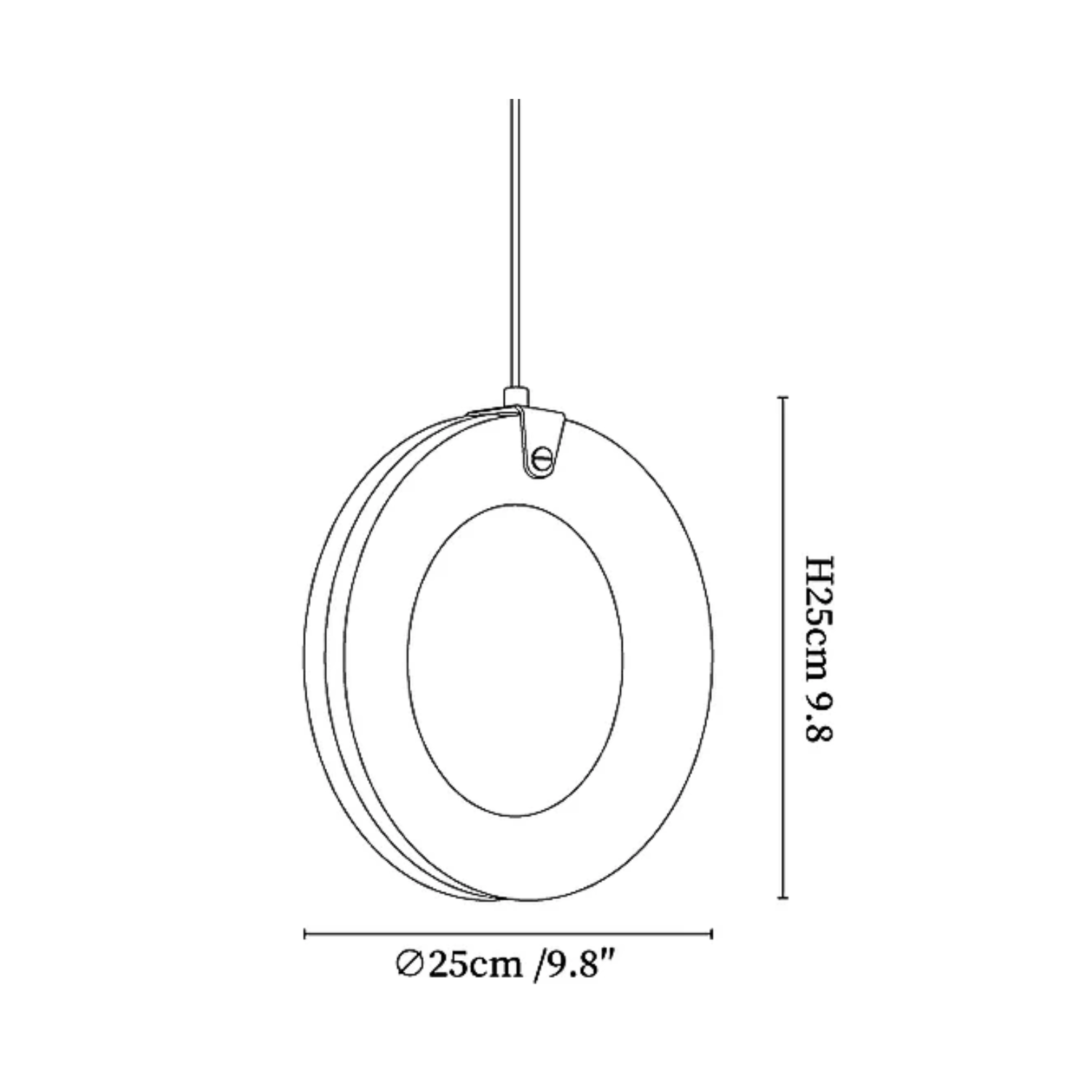 Lenba Alabaster Ring Pendant Light