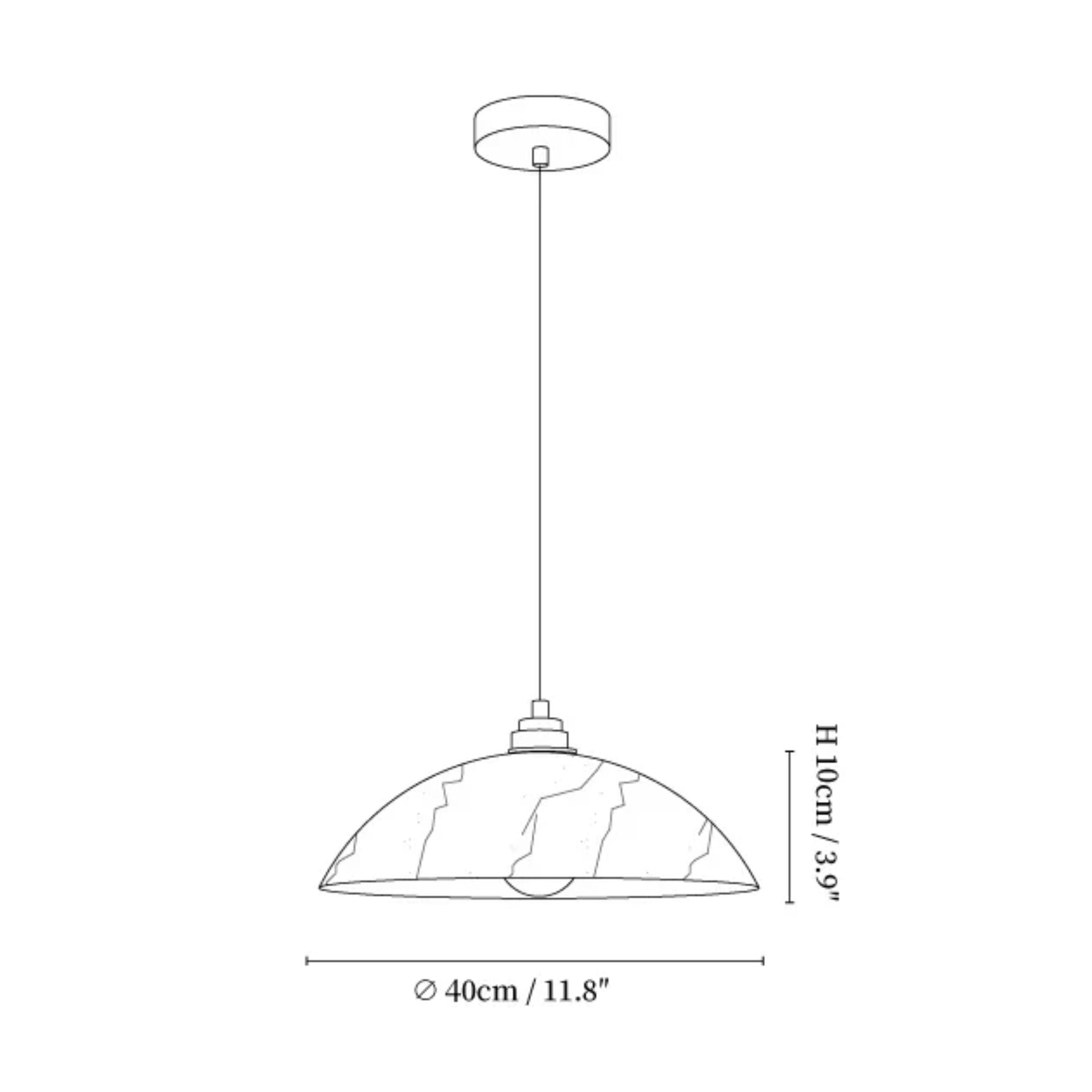 Mesaso Alabaster Pendant Light