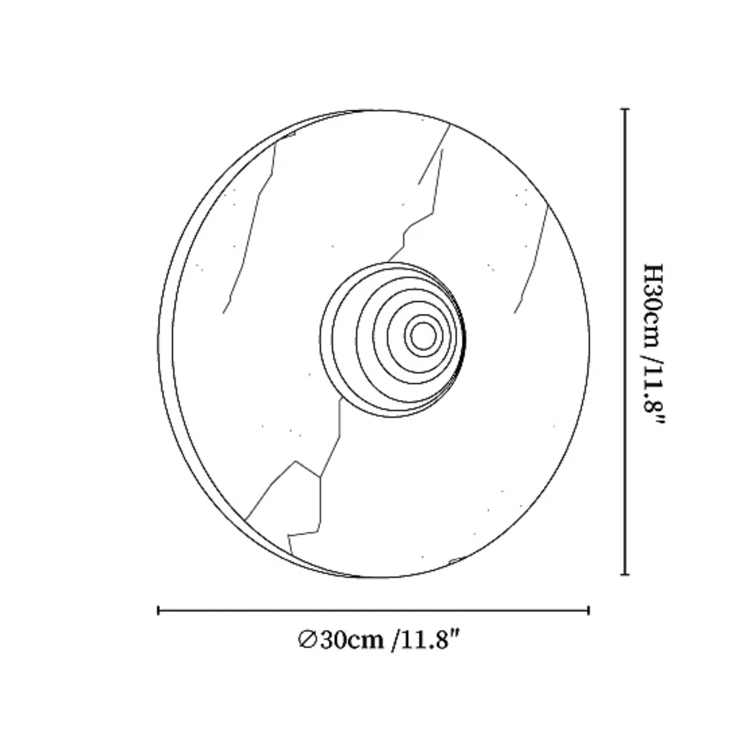 Vesowe Marble Wall Light