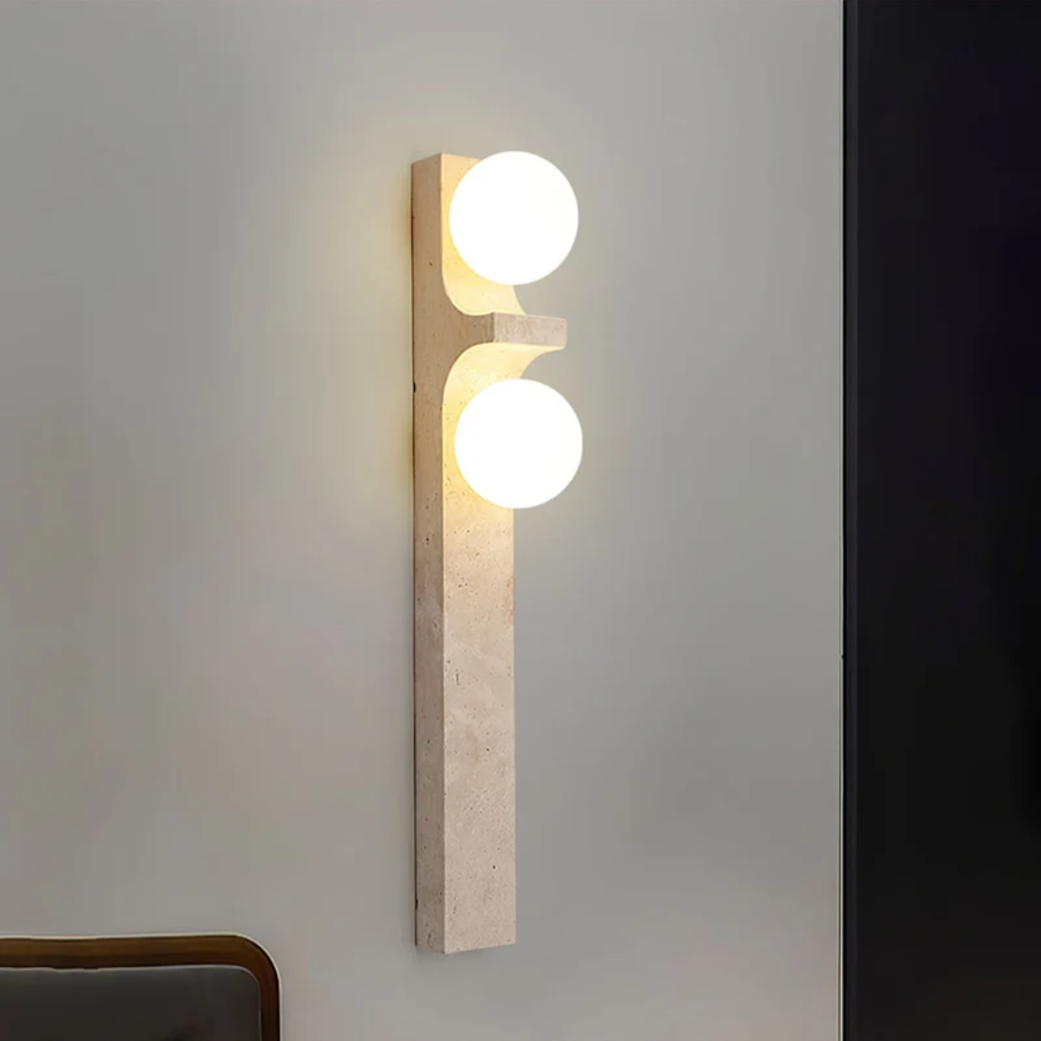 Ceiyra Travertine Wall Light