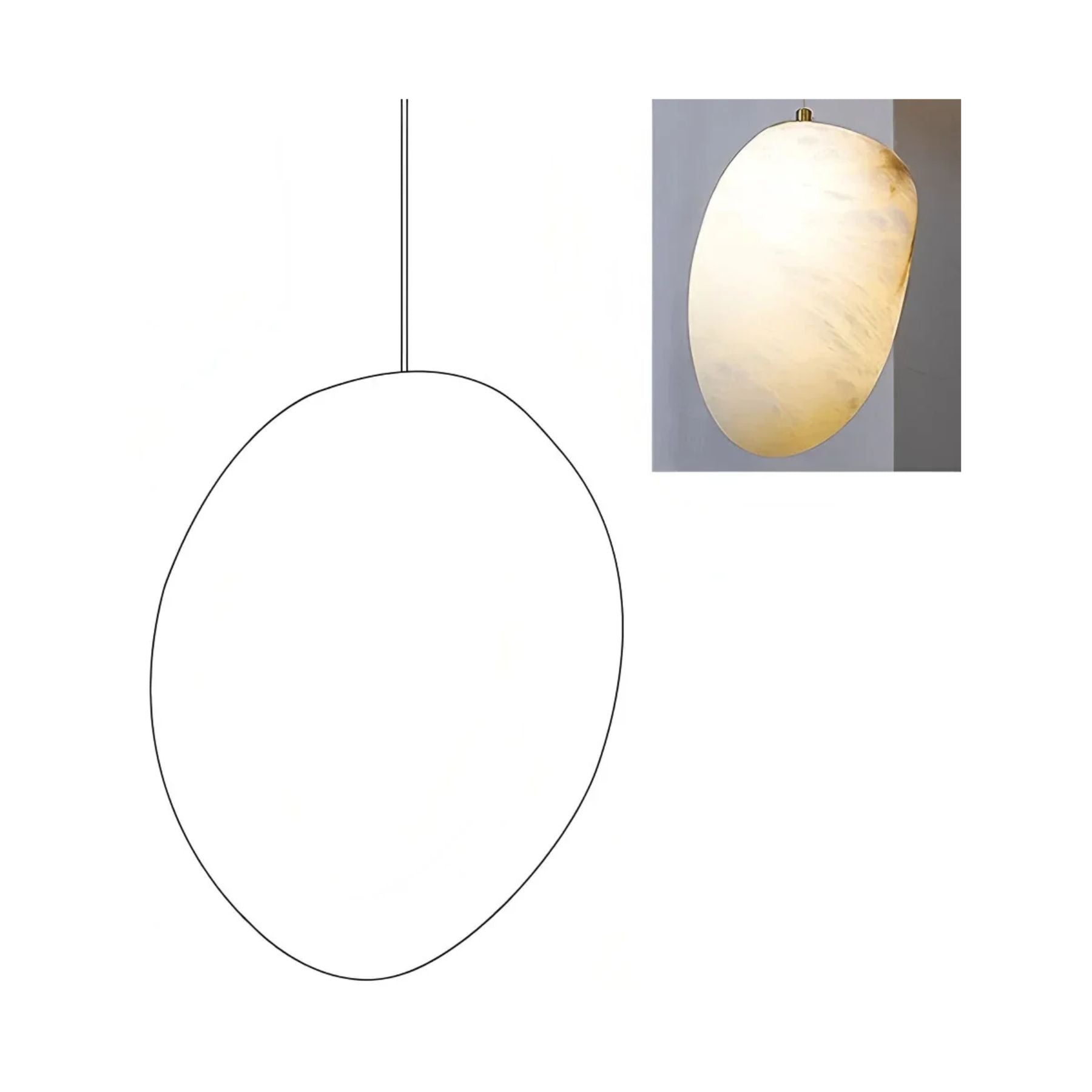 Vonaro River Pebble Pendant Light