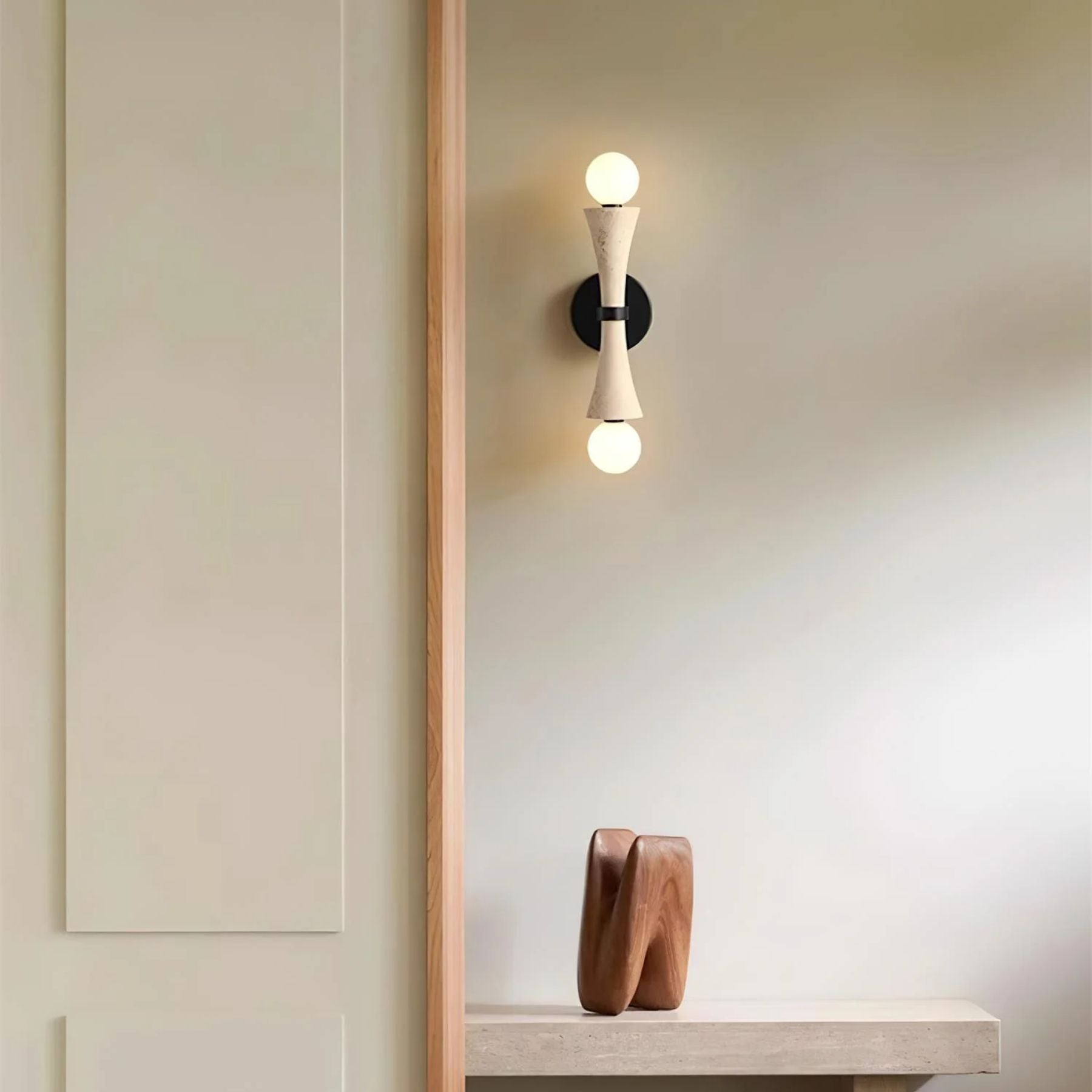 Keyta Natural Stone Wall Light