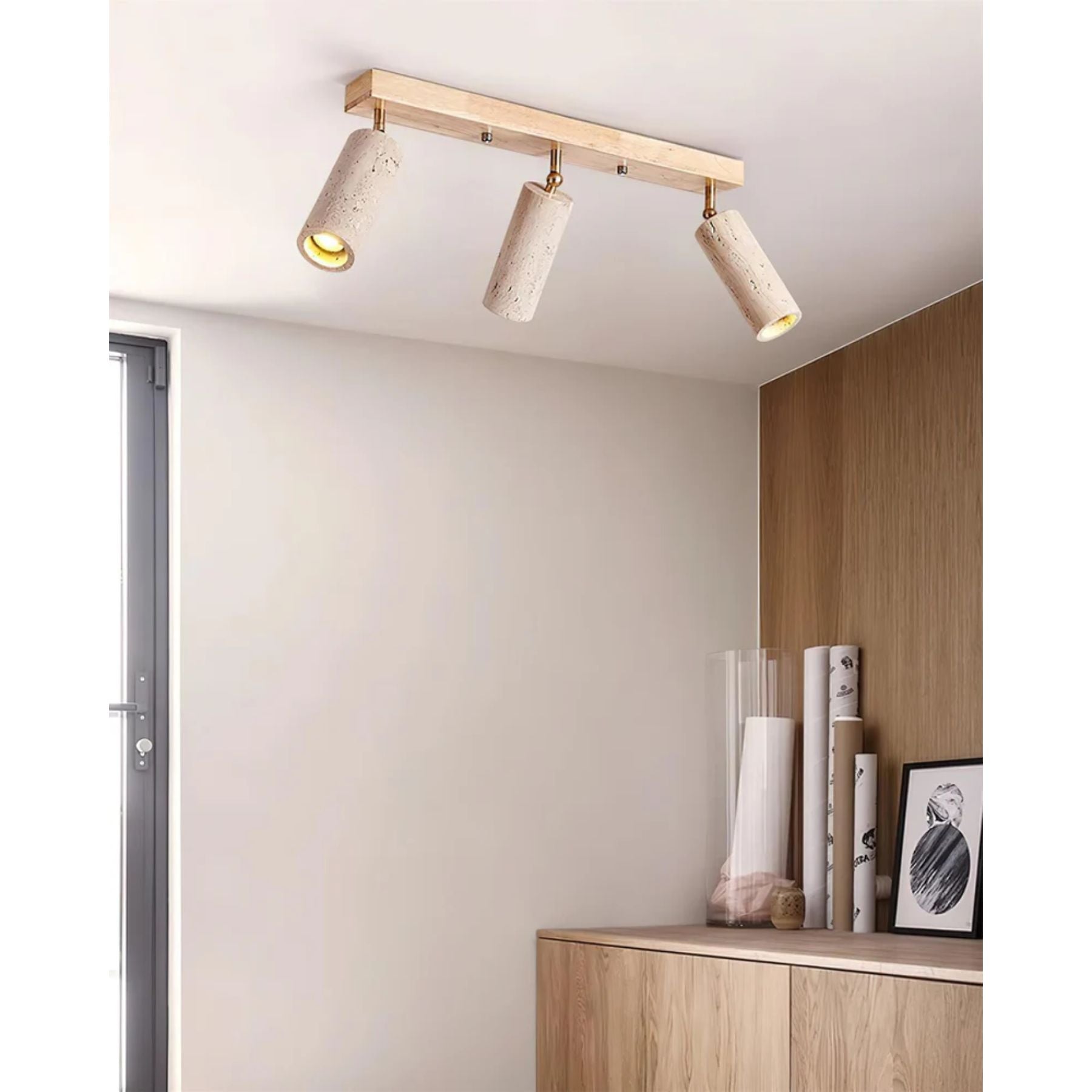 Traleno Travertine Ceiling Light