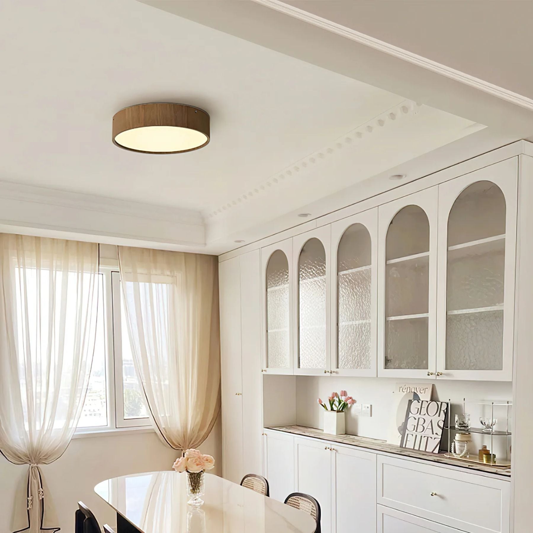 Clazo Wooden Japandi Style Ceiling Light