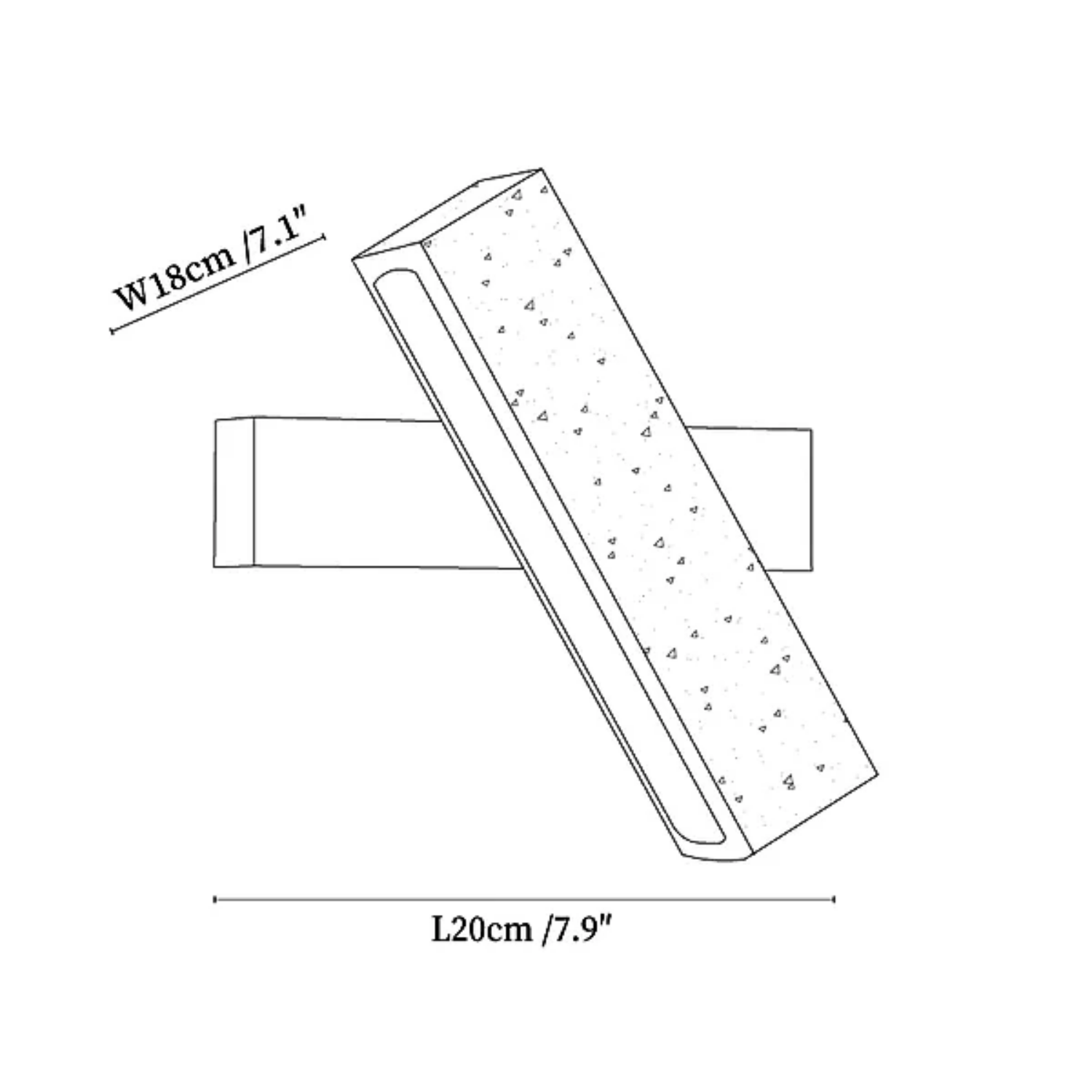 Malesa Natural Stone Wall Light