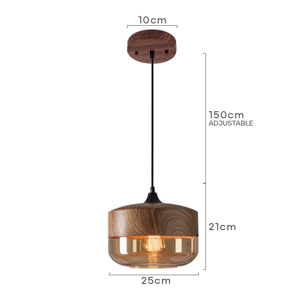 Lumetis Wooden Pendant Light
