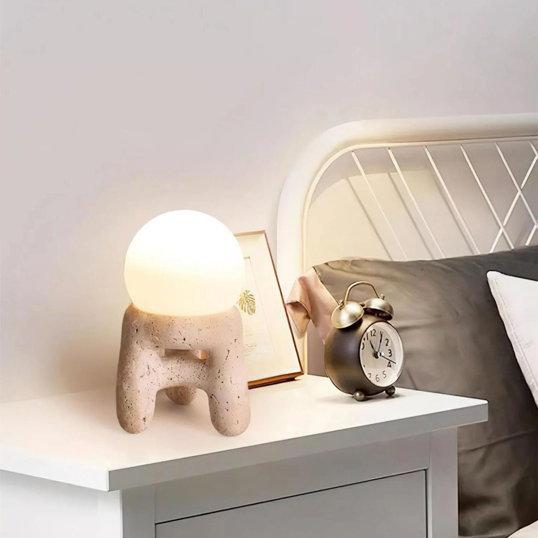 Jug-Shaped Natural Stone Table Lamp