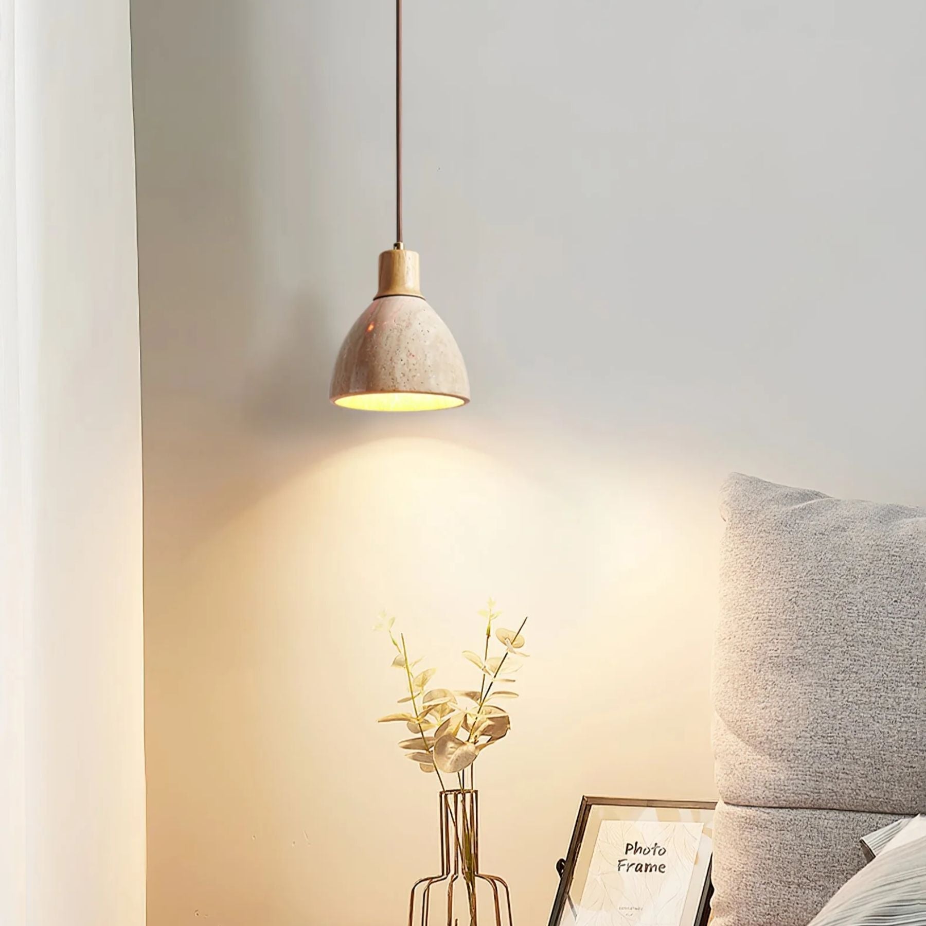 Mivo Natural Stone Pendant Light