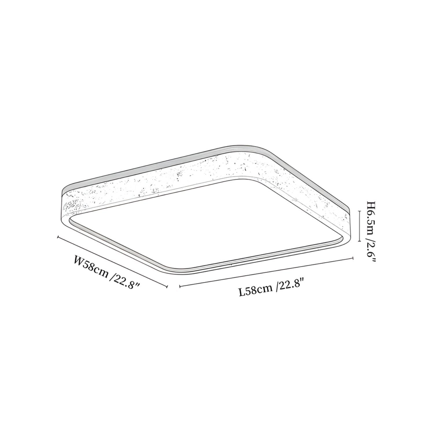 Colemis Travertine Ceiling Light