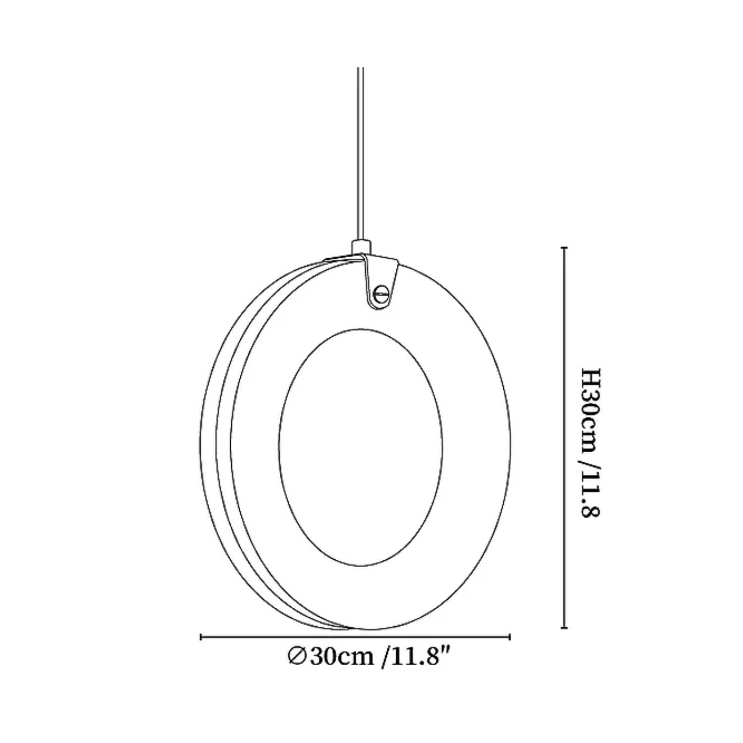 Lenba Alabaster Ring Pendant Light