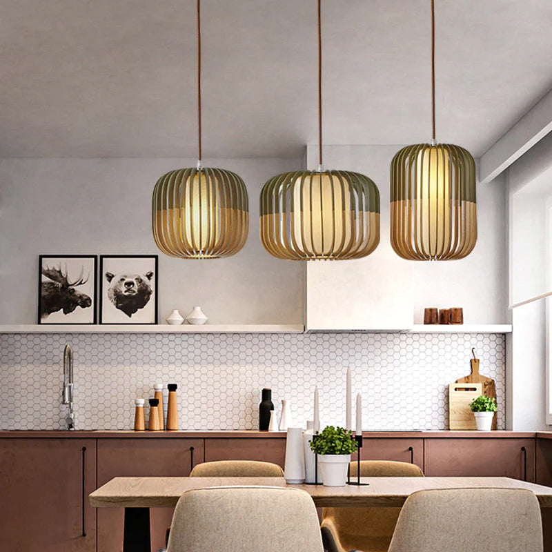 Amaya Wooden Pendant Light