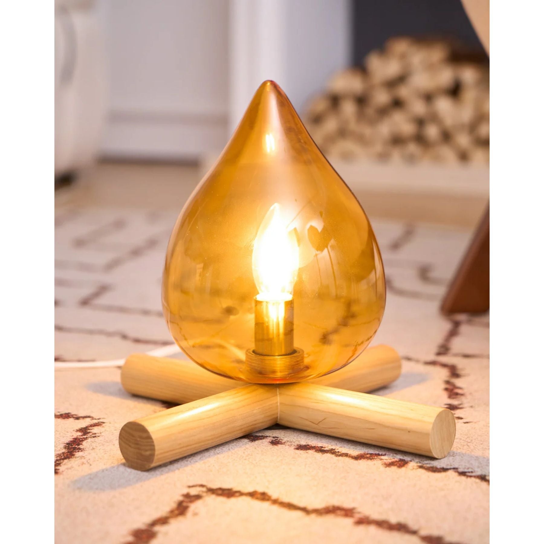 Houtvuurtje Table Lamp