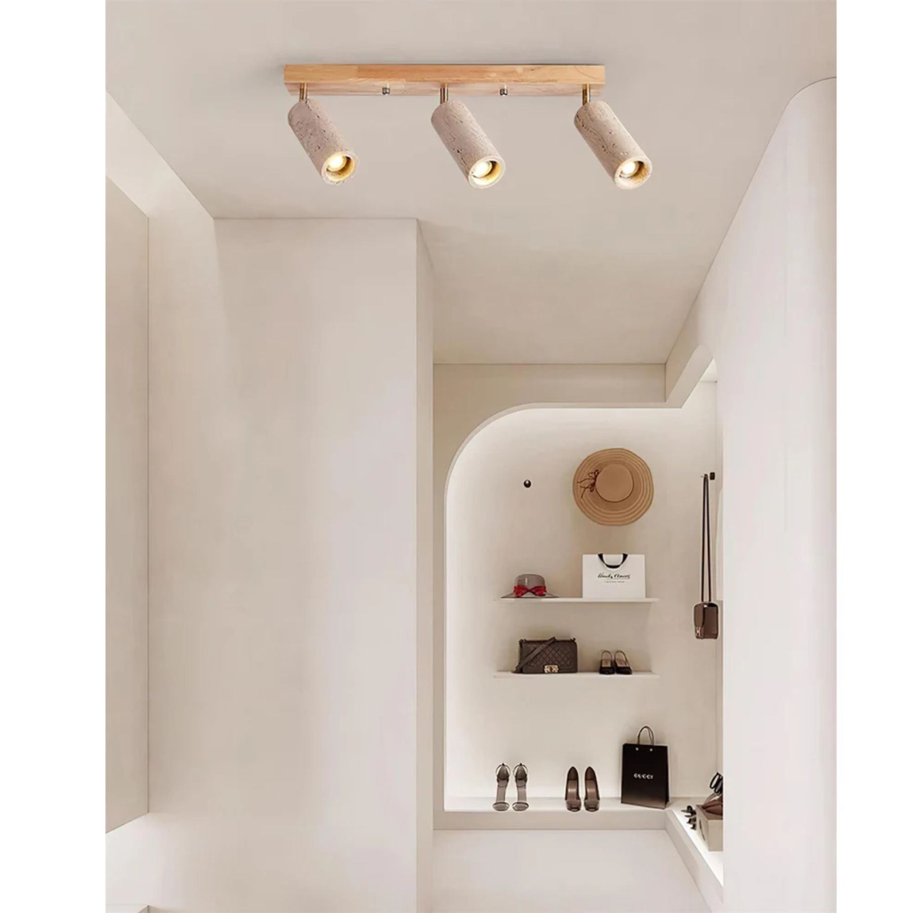 Traleno Travertine Ceiling Light