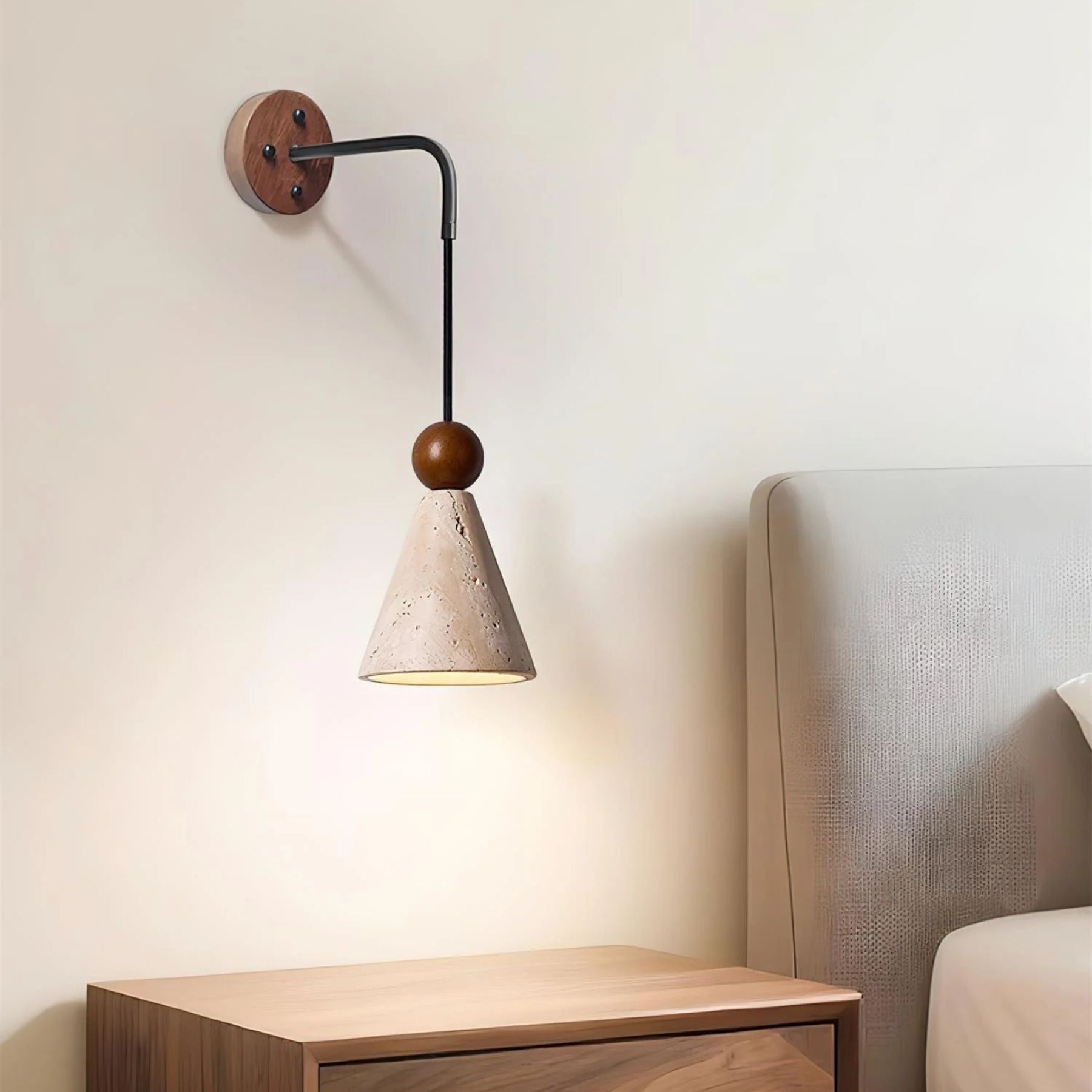 Tevvano Travertine Wall Light