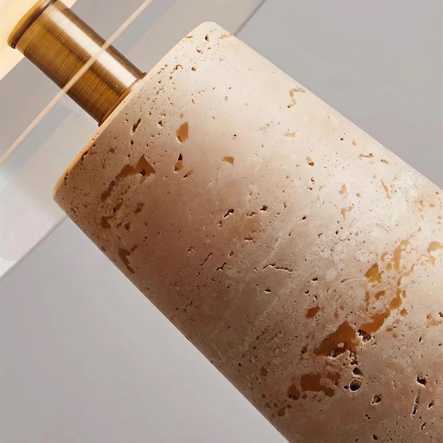 Demsa Travertine Table Lamp