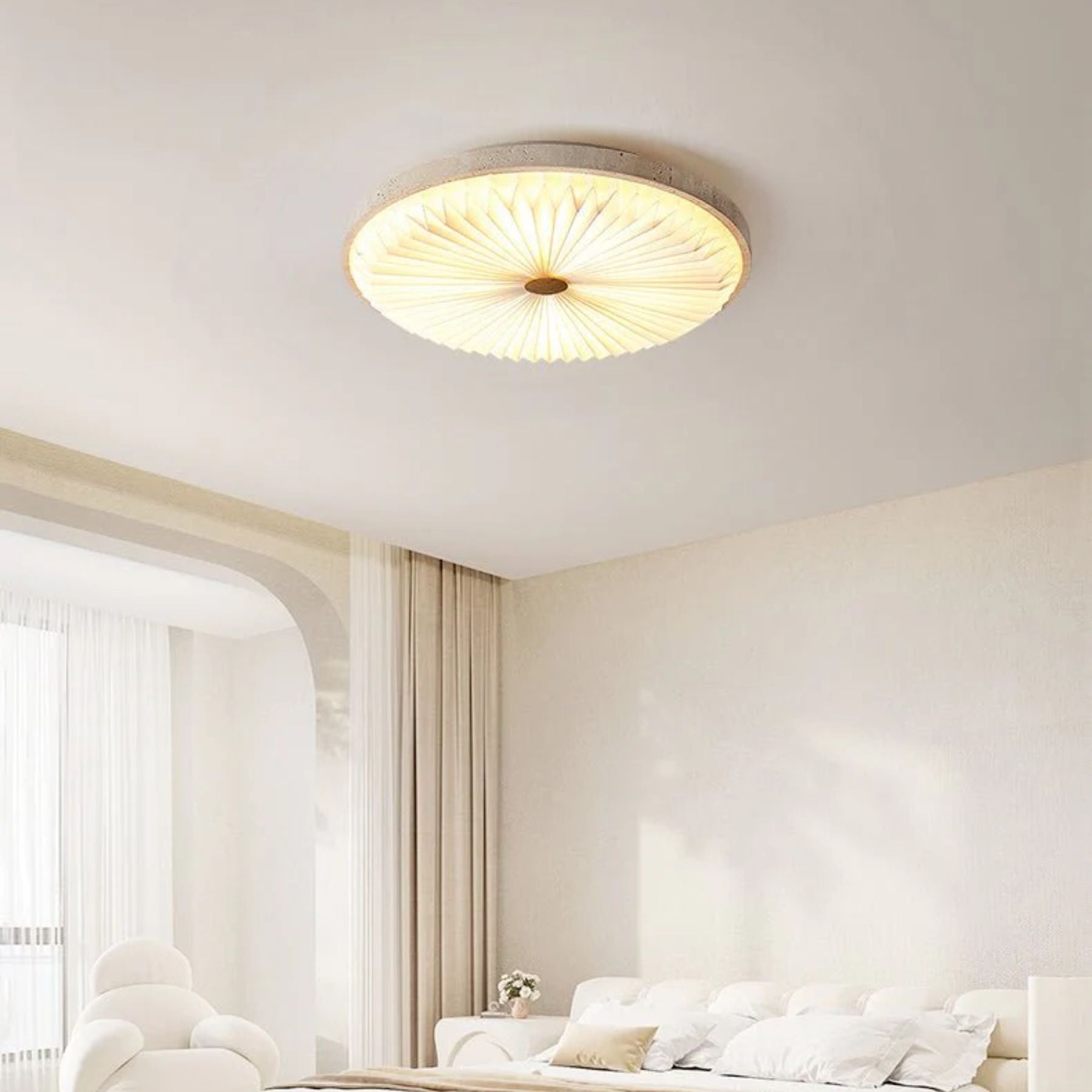Lemesca Natural Stone Ceiling Light